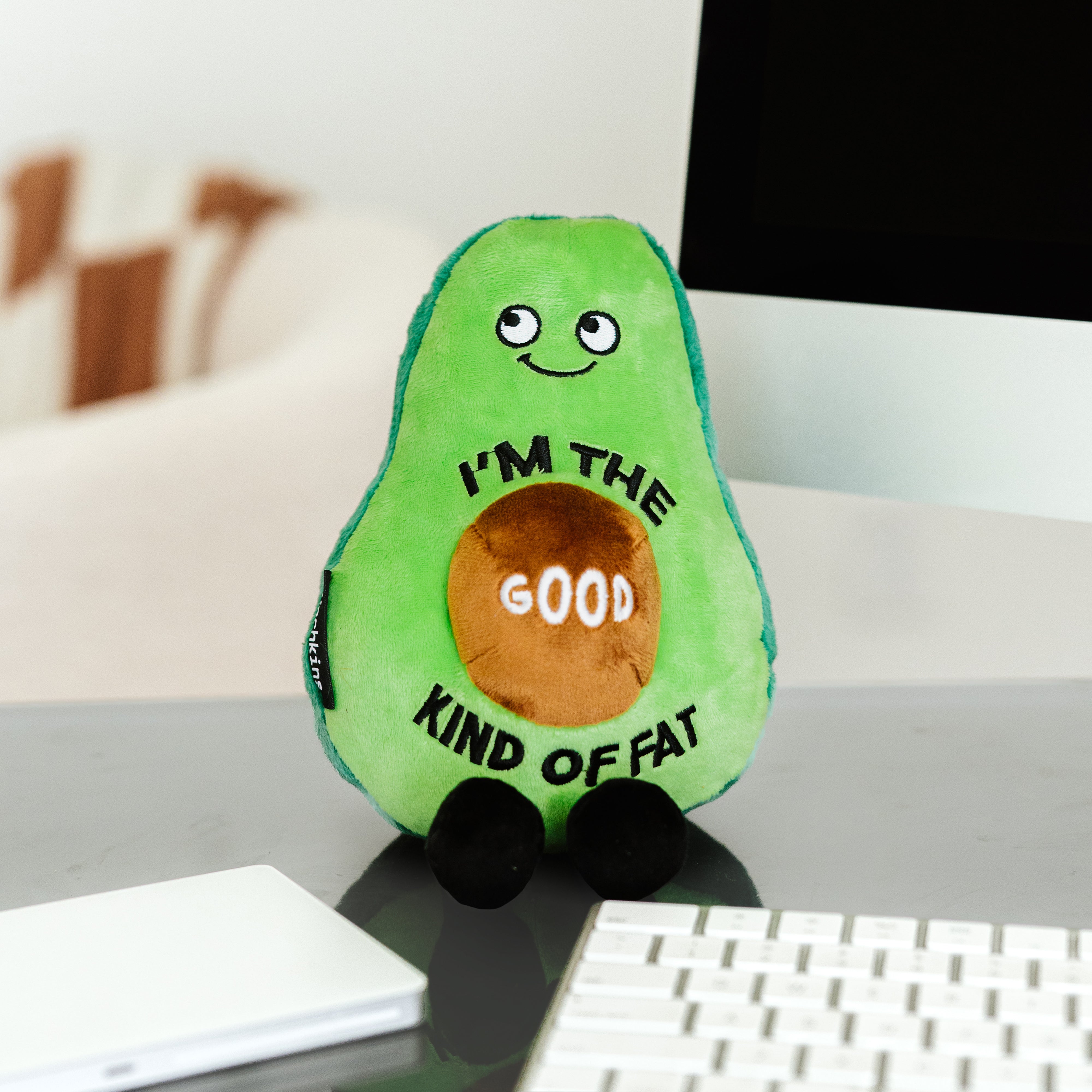 "I'm The Good Kind Of Fat" Avocado Plush