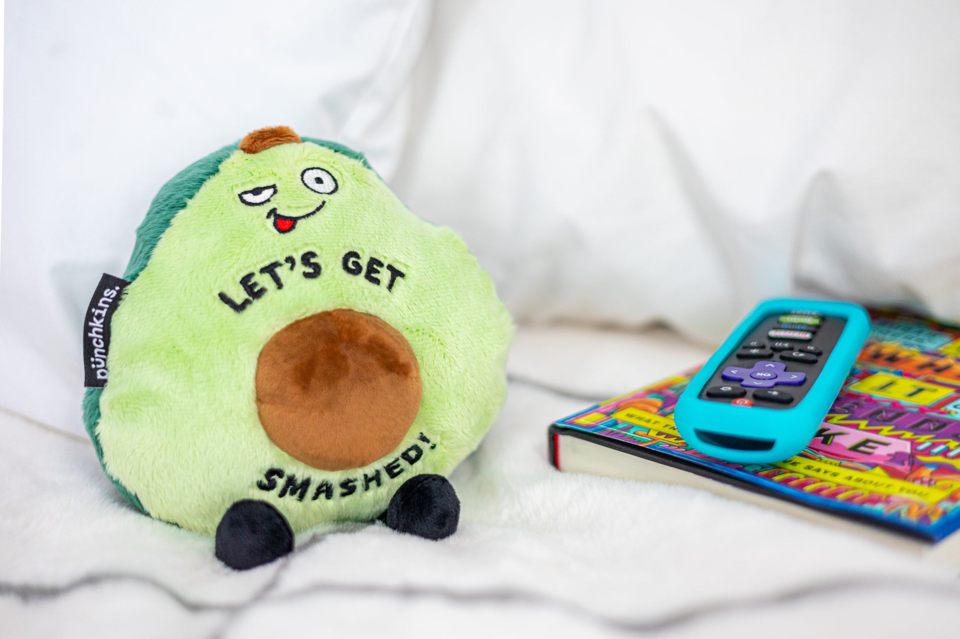 "Let's Get Smashed" Plush Avocado
