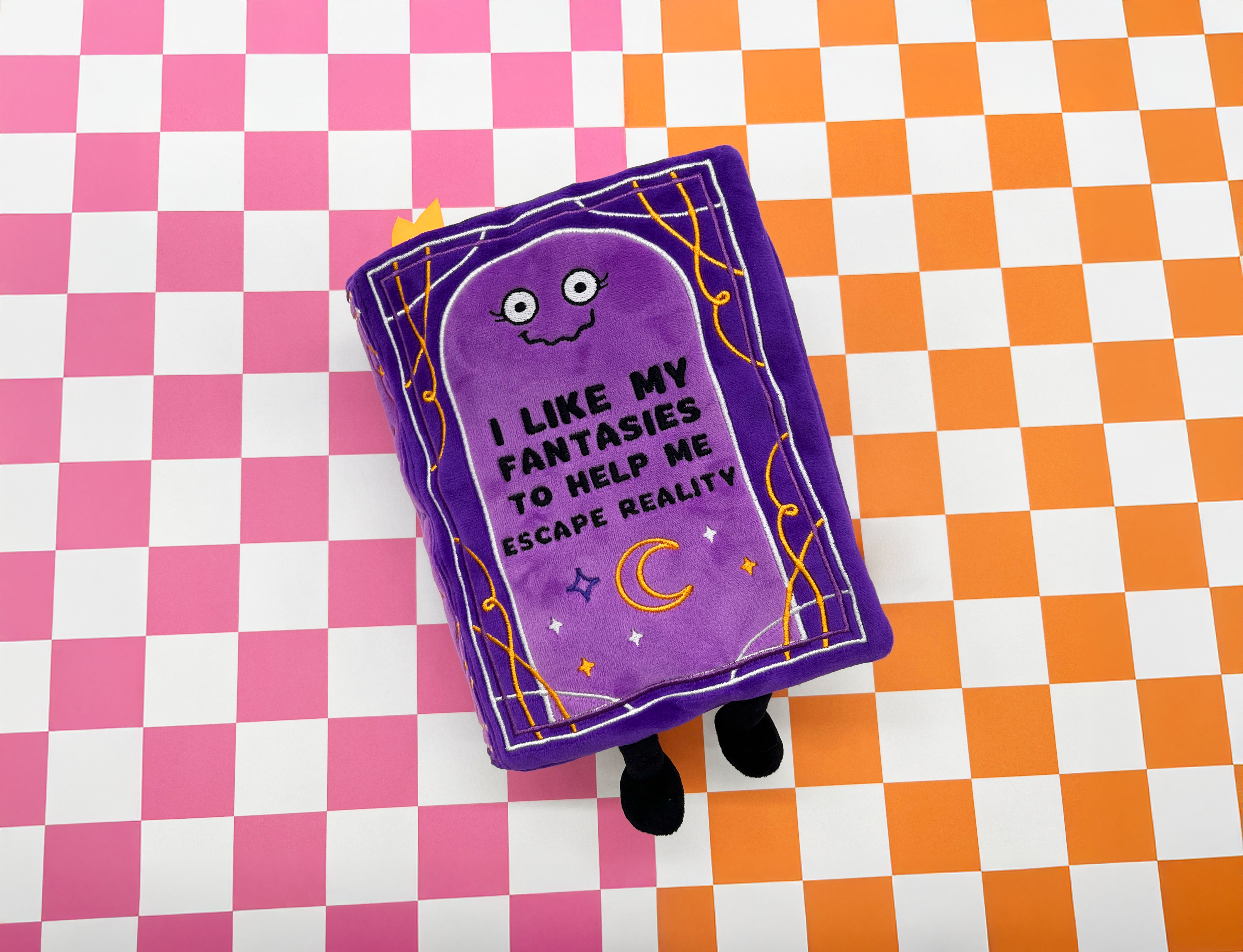 "I Like My Fantasies to Help Me Escape Reality" Book Plush