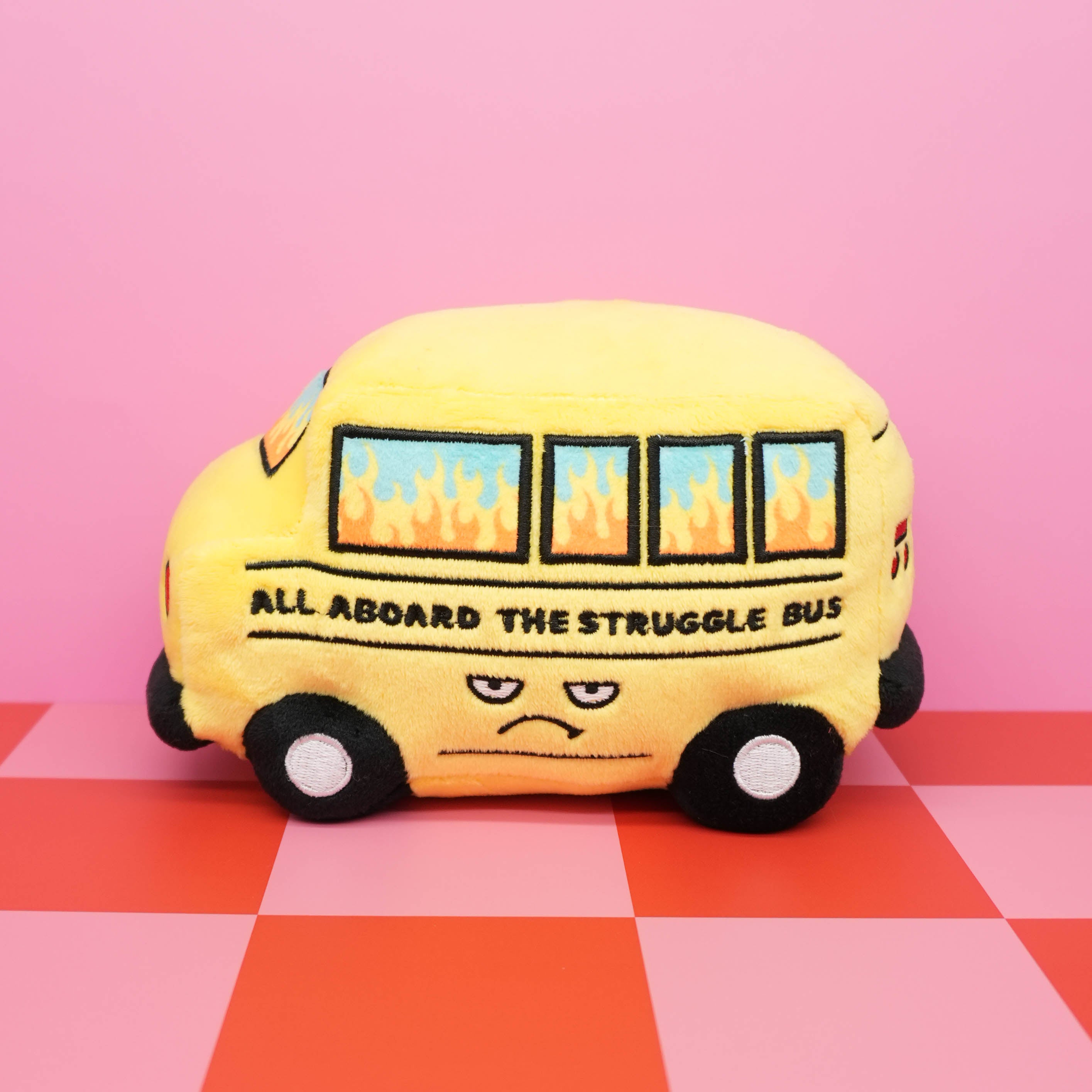 “All Aboard the Struggle Bus” Bus Plush
