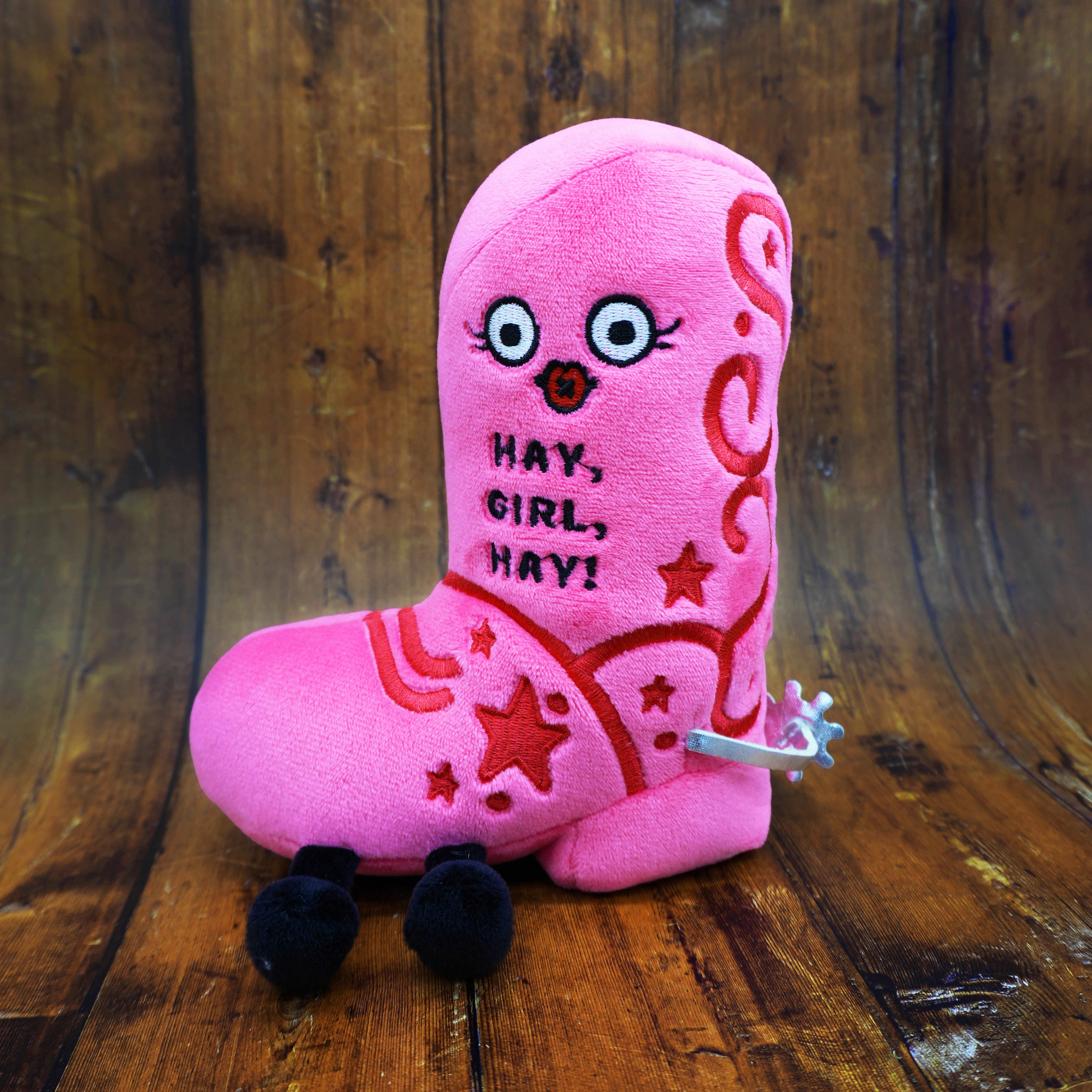 “Hay, Girl, Hay” Cowgirl Boot Plush
