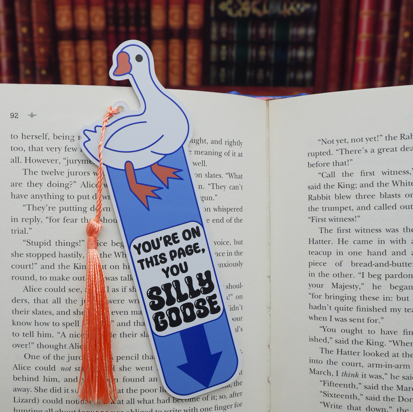 “You’re on This Page, You Silly Goose” Bookmark