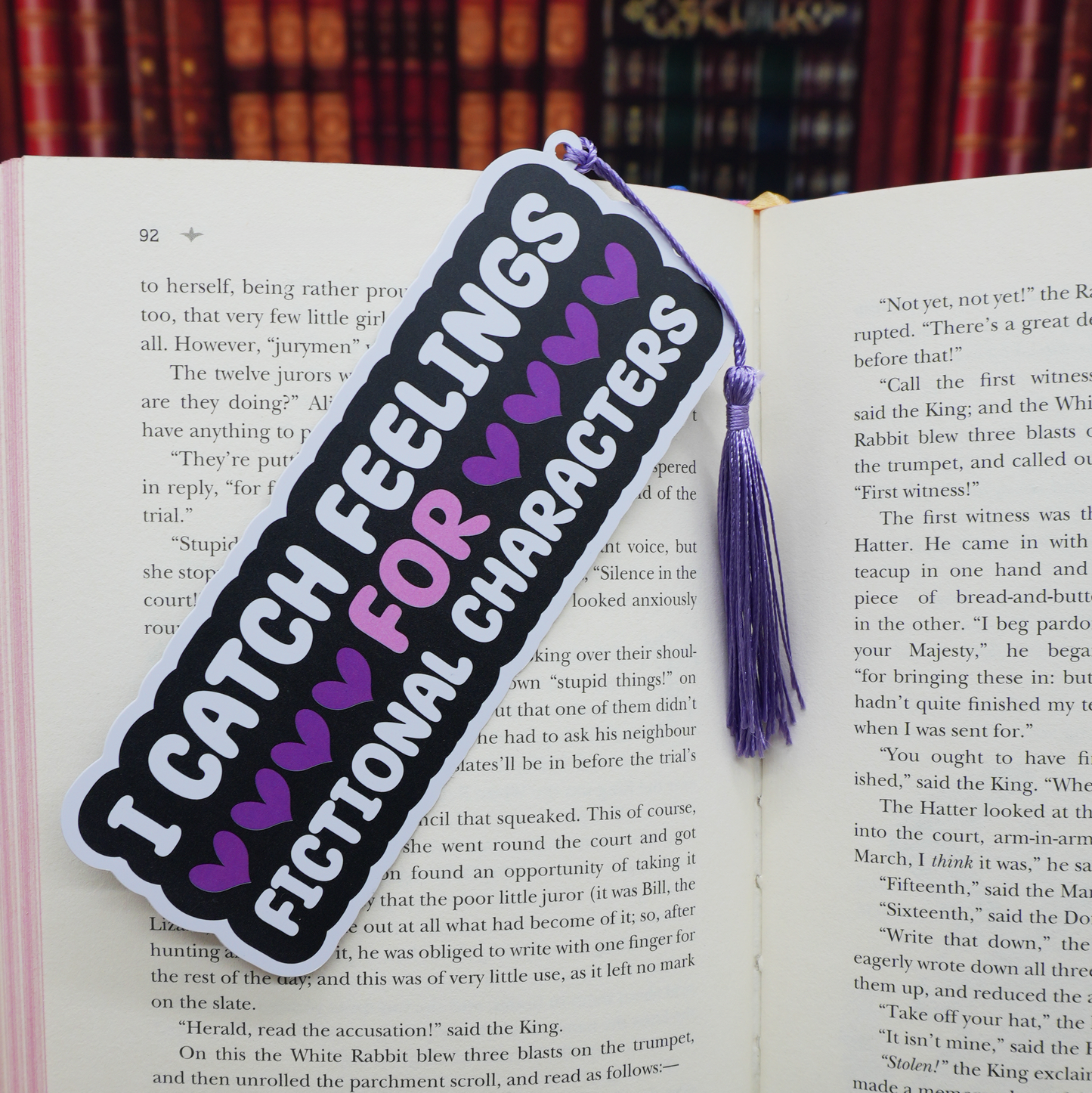 “I Catch Feelings For Fictional Characters” Bookmark