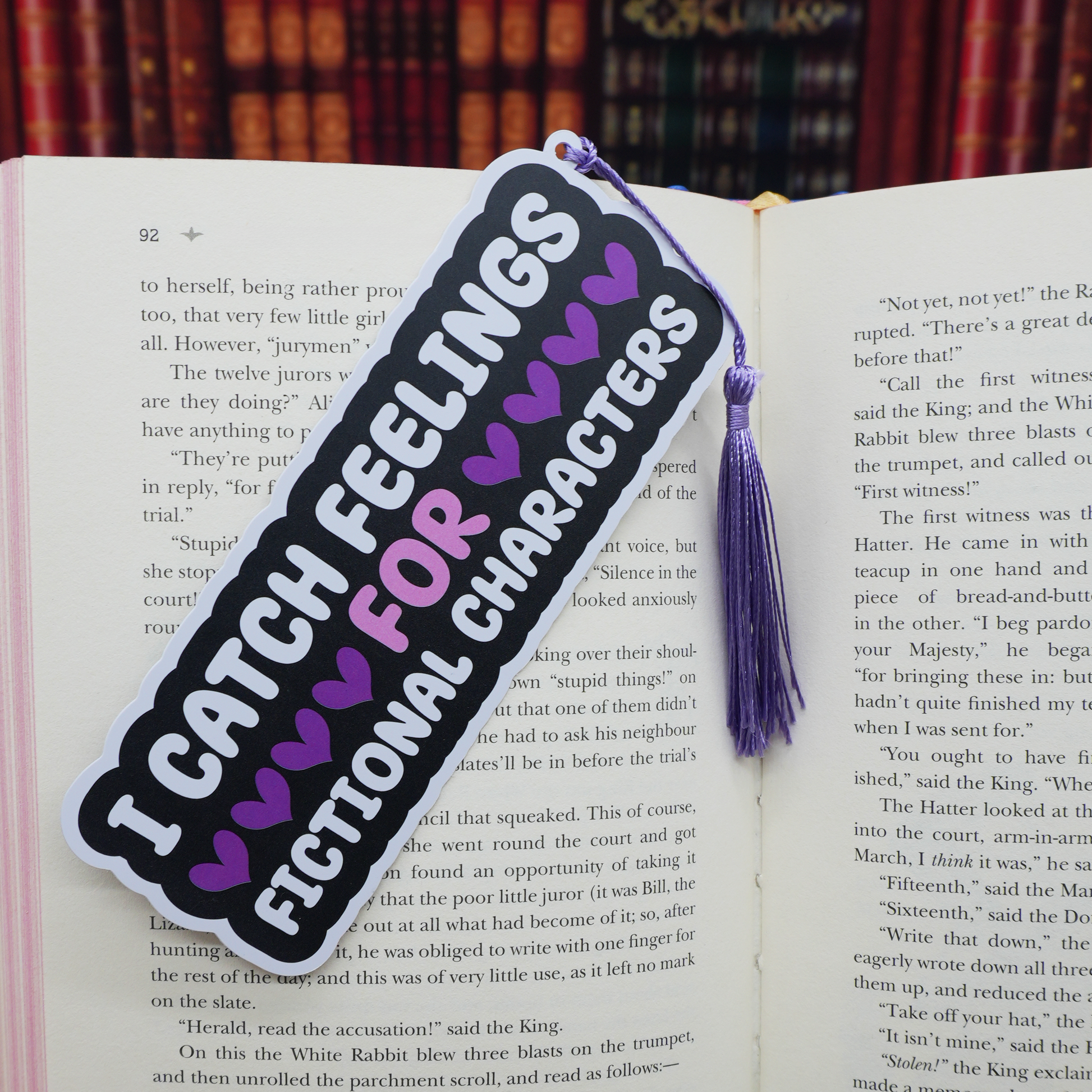 “I Catch Feelings For Fictional Characters” Bookmark
