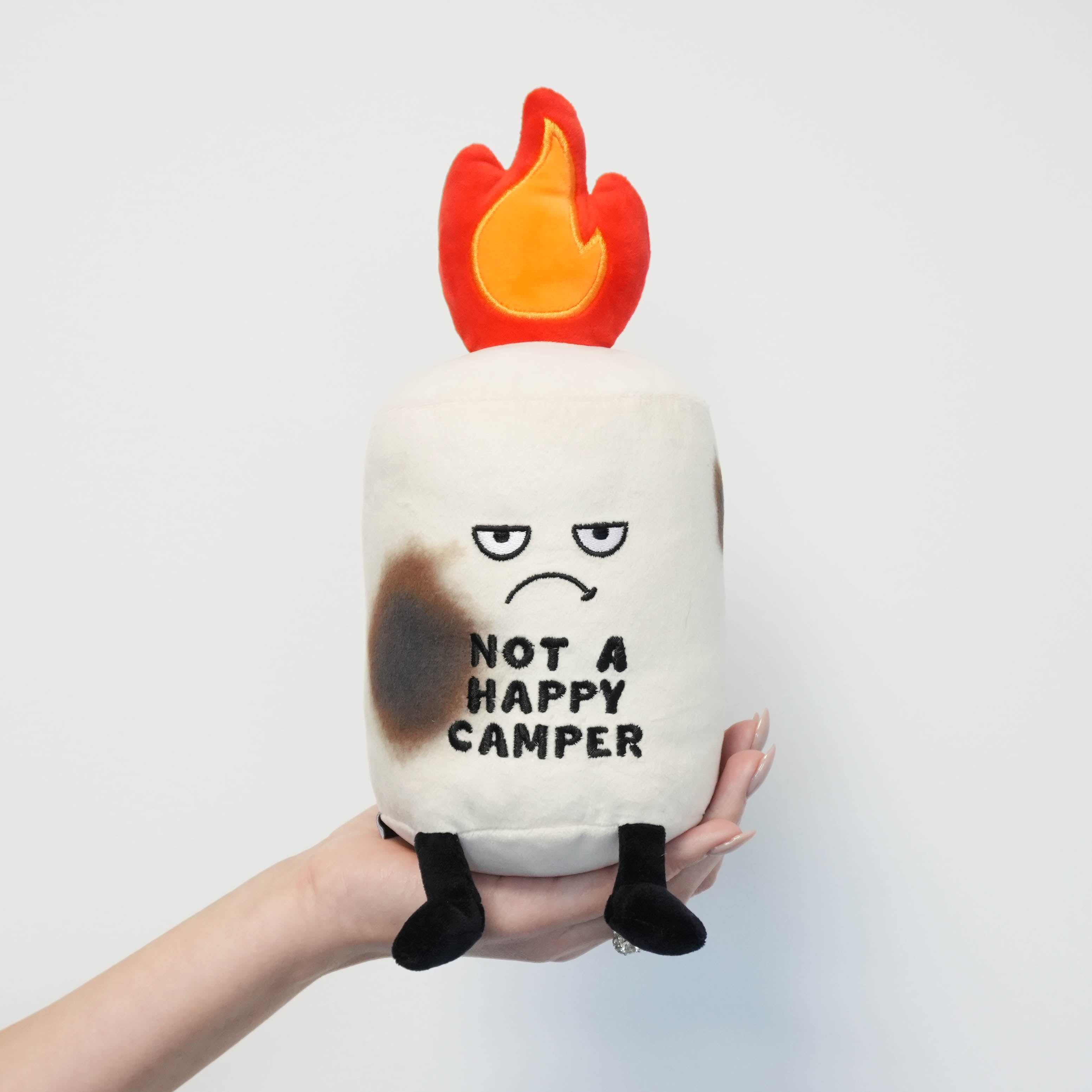 “Not a Happy Camper” Marshmallow Plush