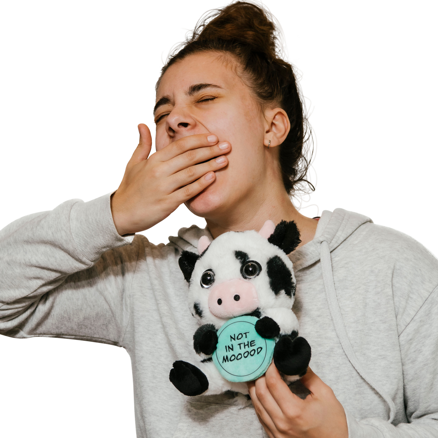 "Not in the Mooood" Cow Plush