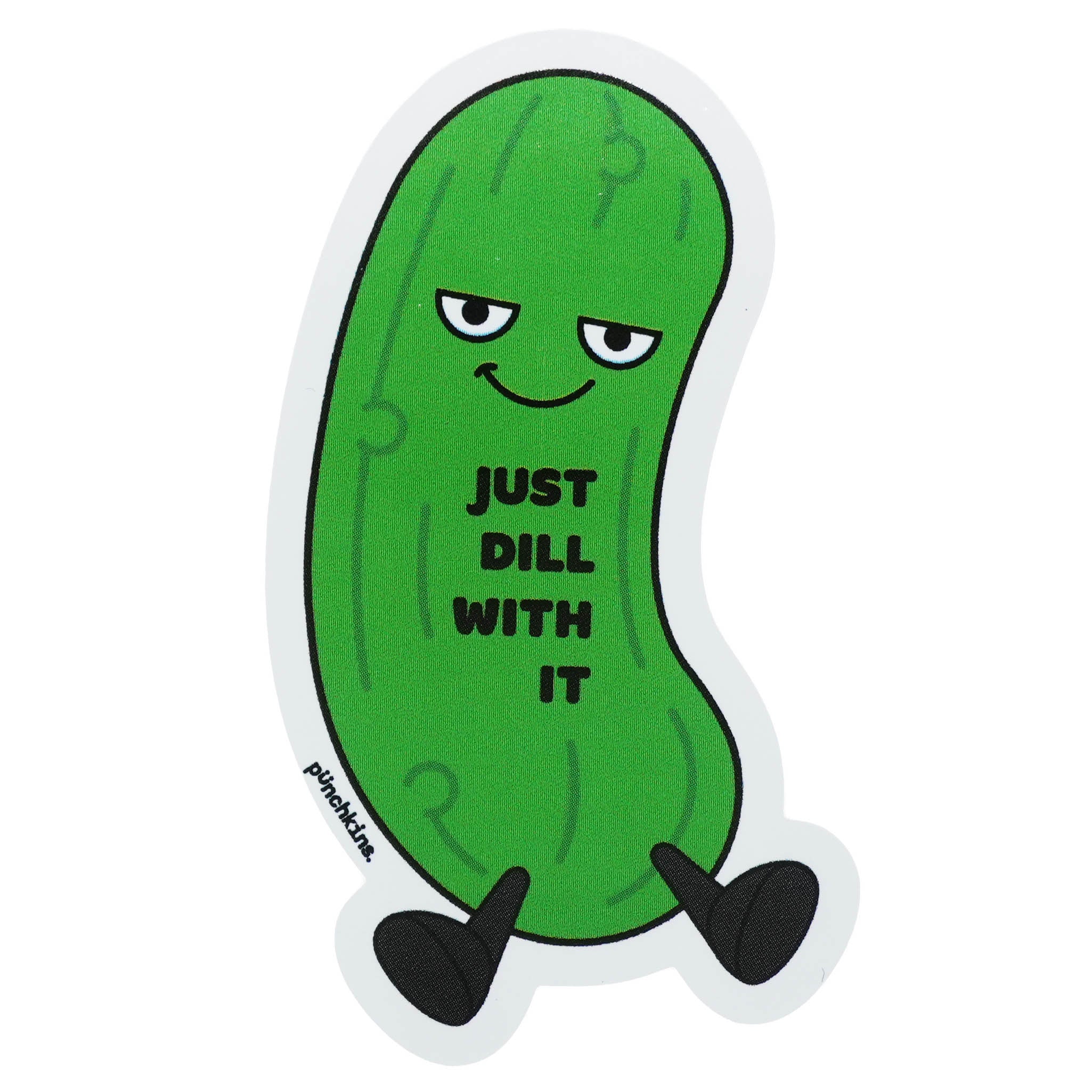 "Just Dill With It" Pickle Vinyl Sticker