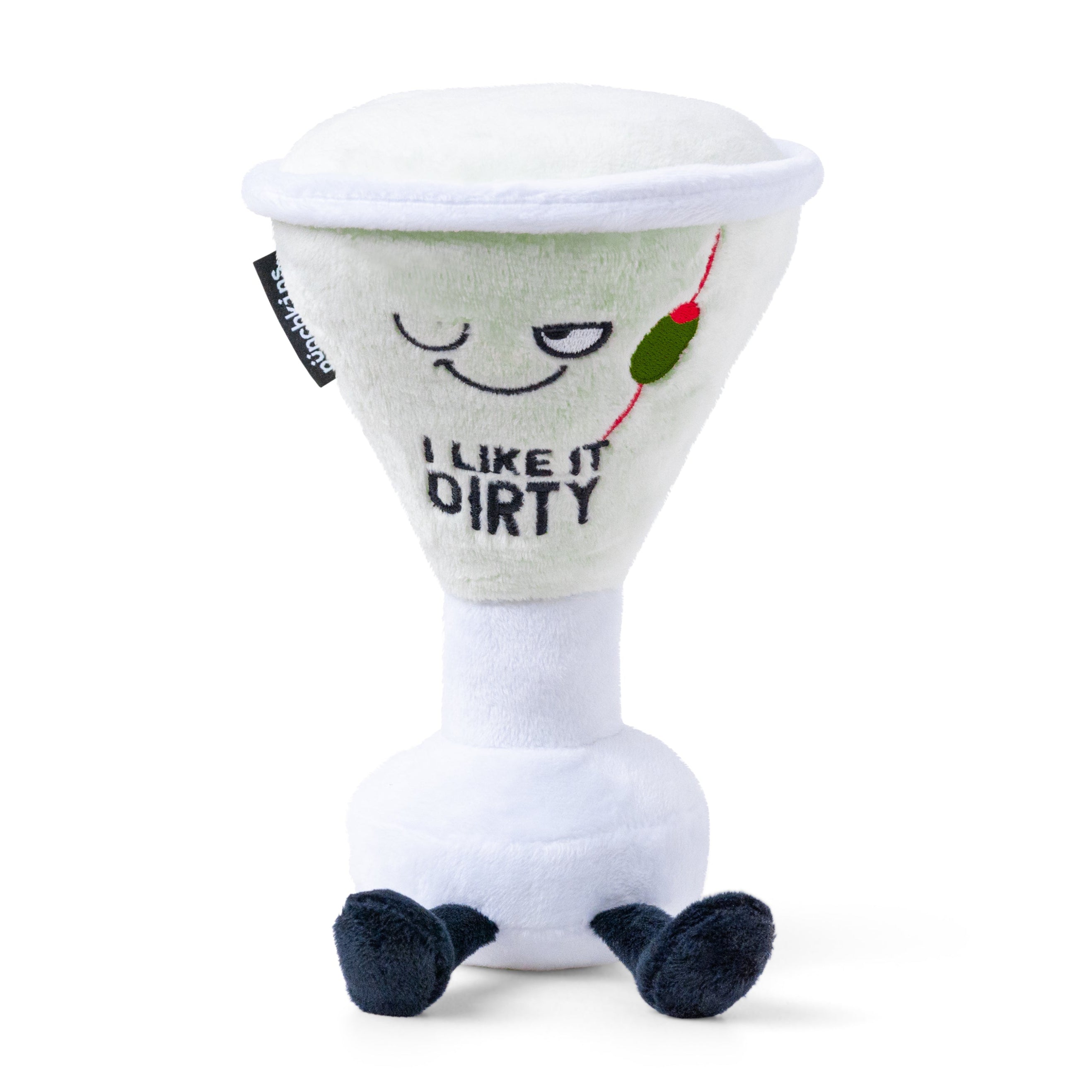 "I Like It Dirty" Martini Glass Plush