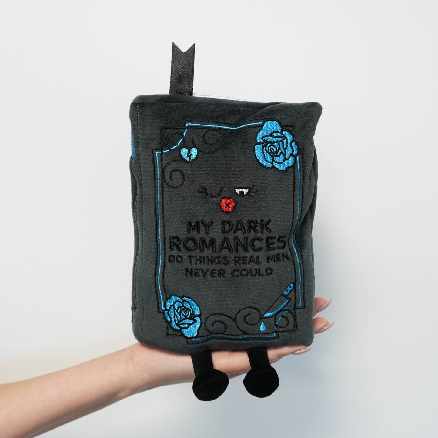 “My Dark Romances Do Things Real Men Never Could” Book Plush