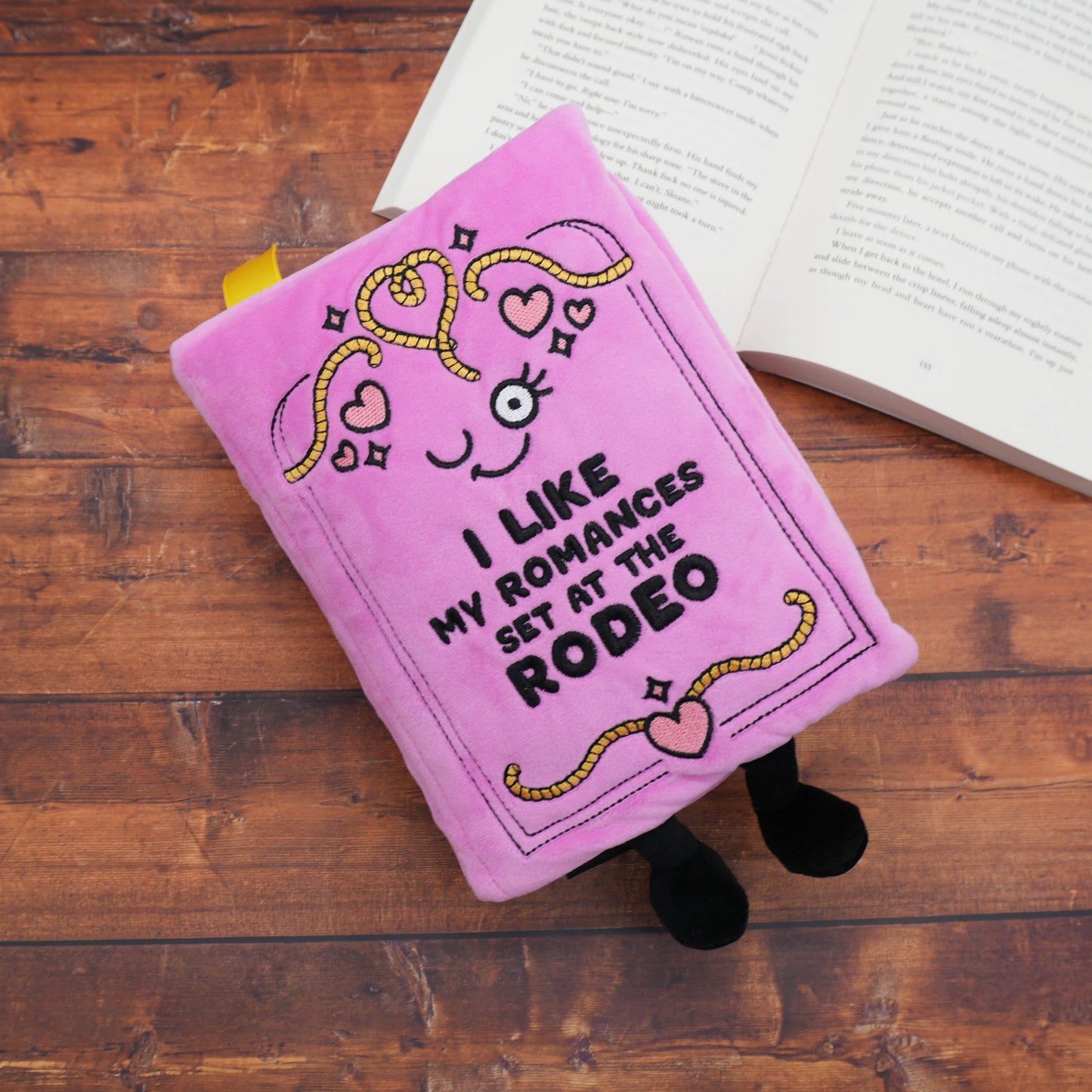 “I Like My Romances Set at the Rodeo” Book Plush