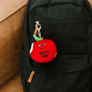"Bite Me" Apple Plush Bag Charm