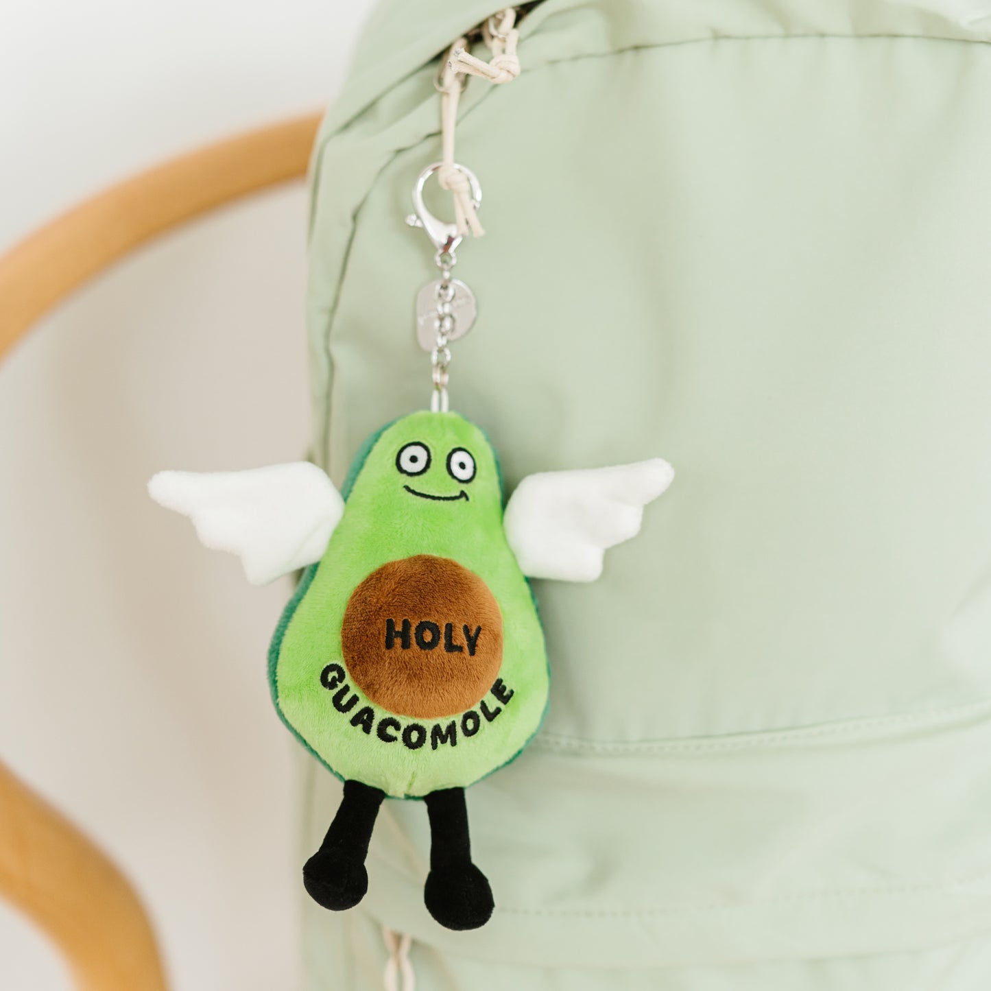 "Holy Guacamole" Avocado Plush Bag Charm