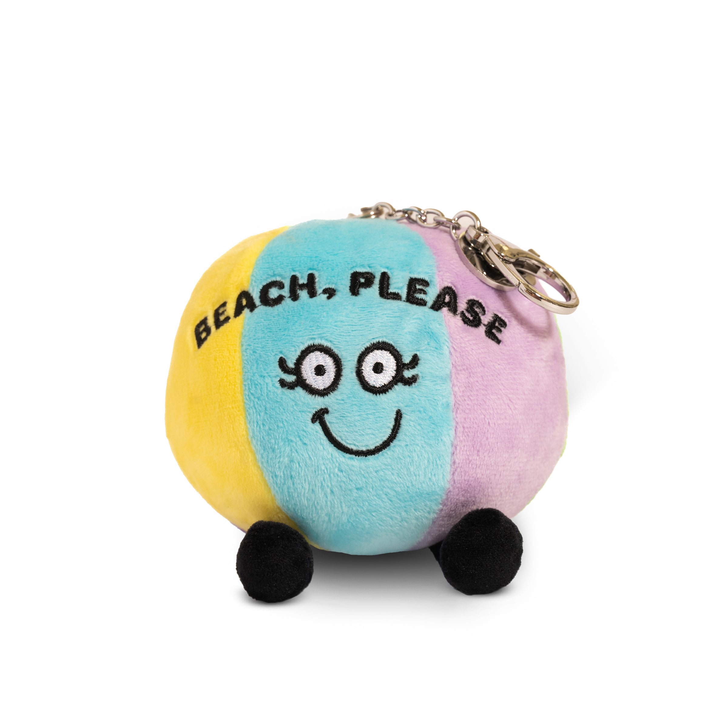 &quot;Beach, Please&quot; Beach Ball Plush Bag Charm