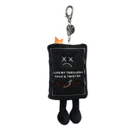 “I Like My Thrillers Dark & Twisted” Book Bag Charm