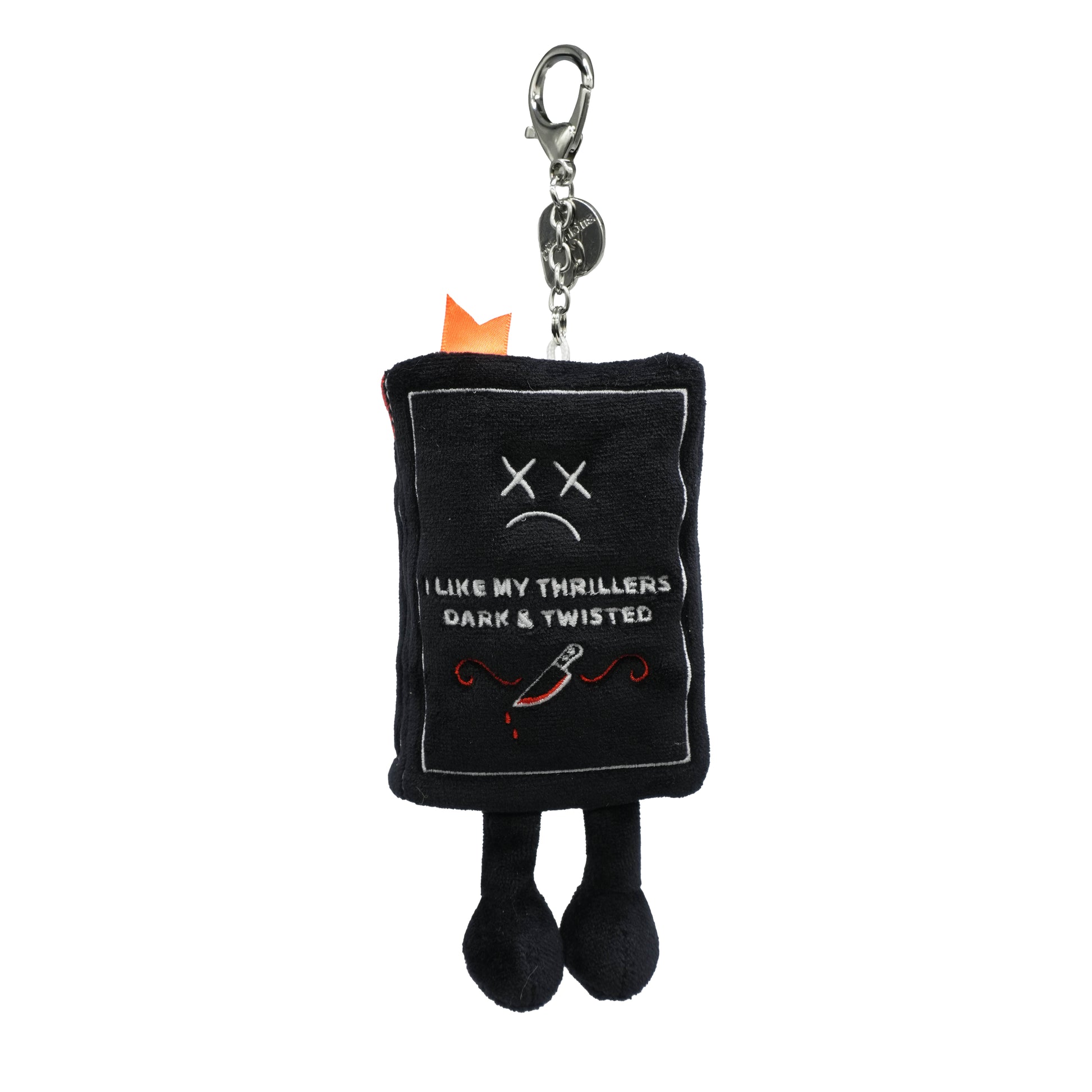 “I Like My Thrillers Dark & Twisted” Book Bag Charm