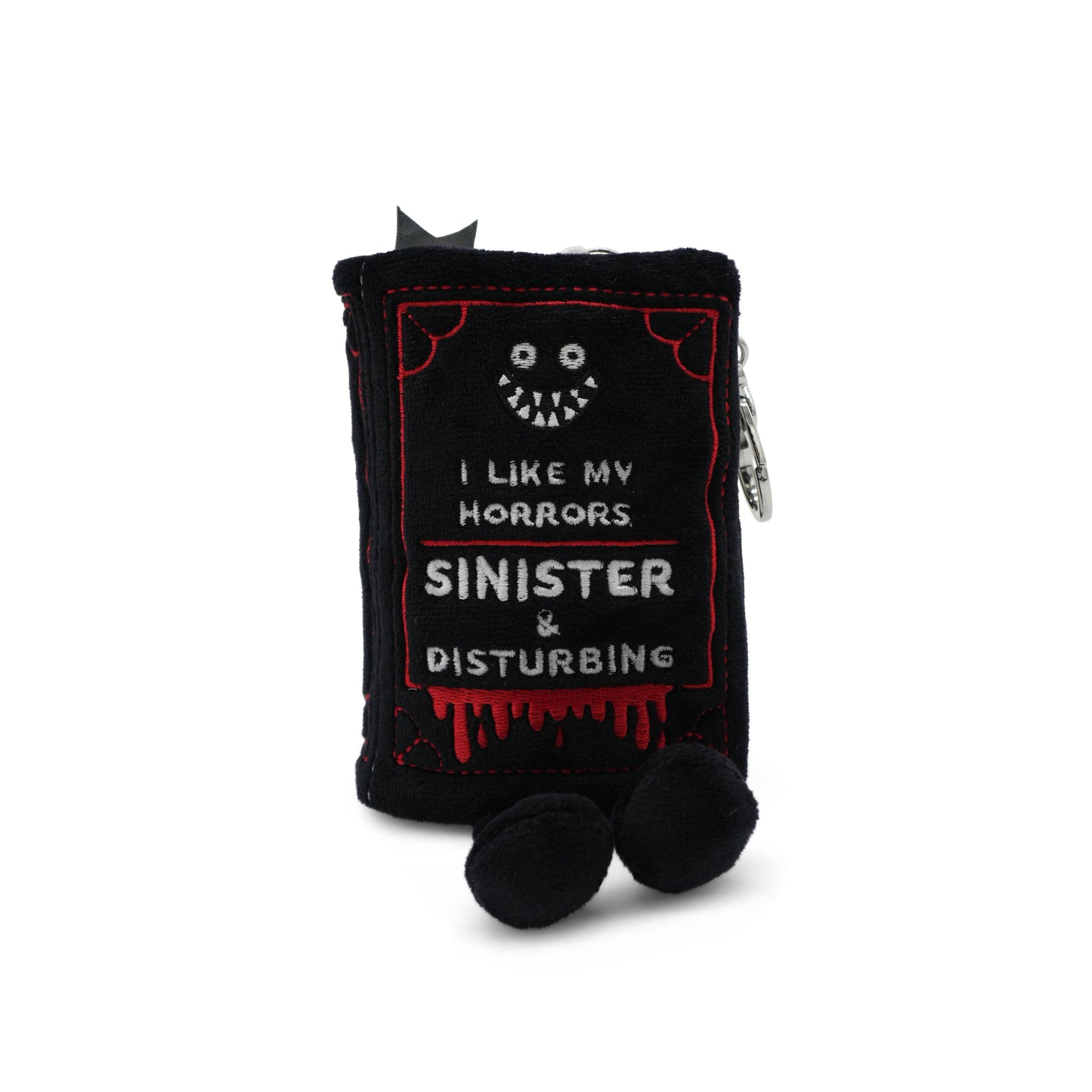 “I Like My Horrors Sinister & Disturbing” Book Bag Charm