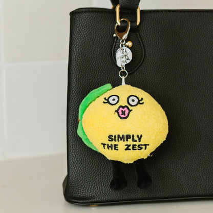 &quot;Simply the Zest&quot; Lemon Plush Bag Charm