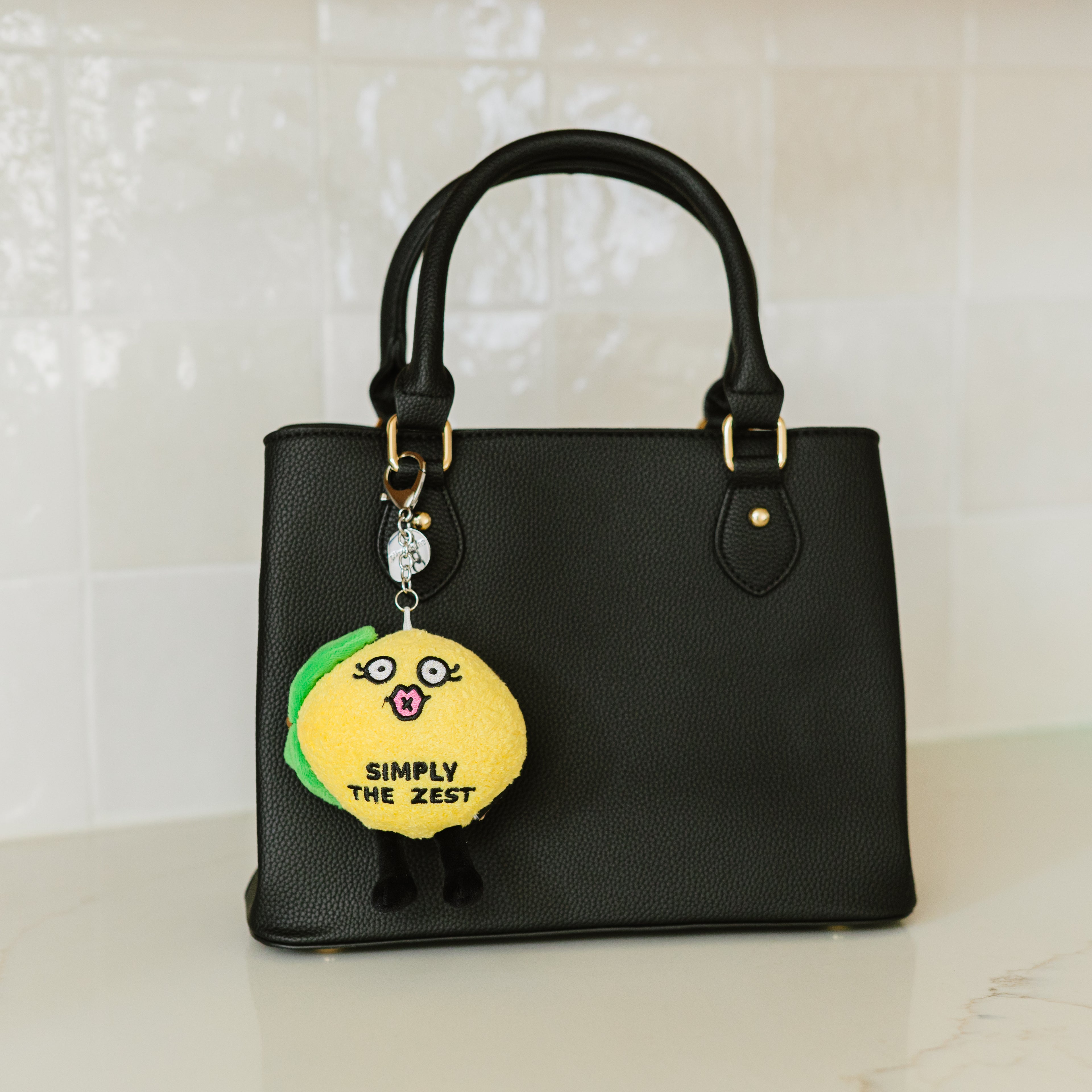 &quot;Simply the Zest&quot; Lemon Plush Bag Charm