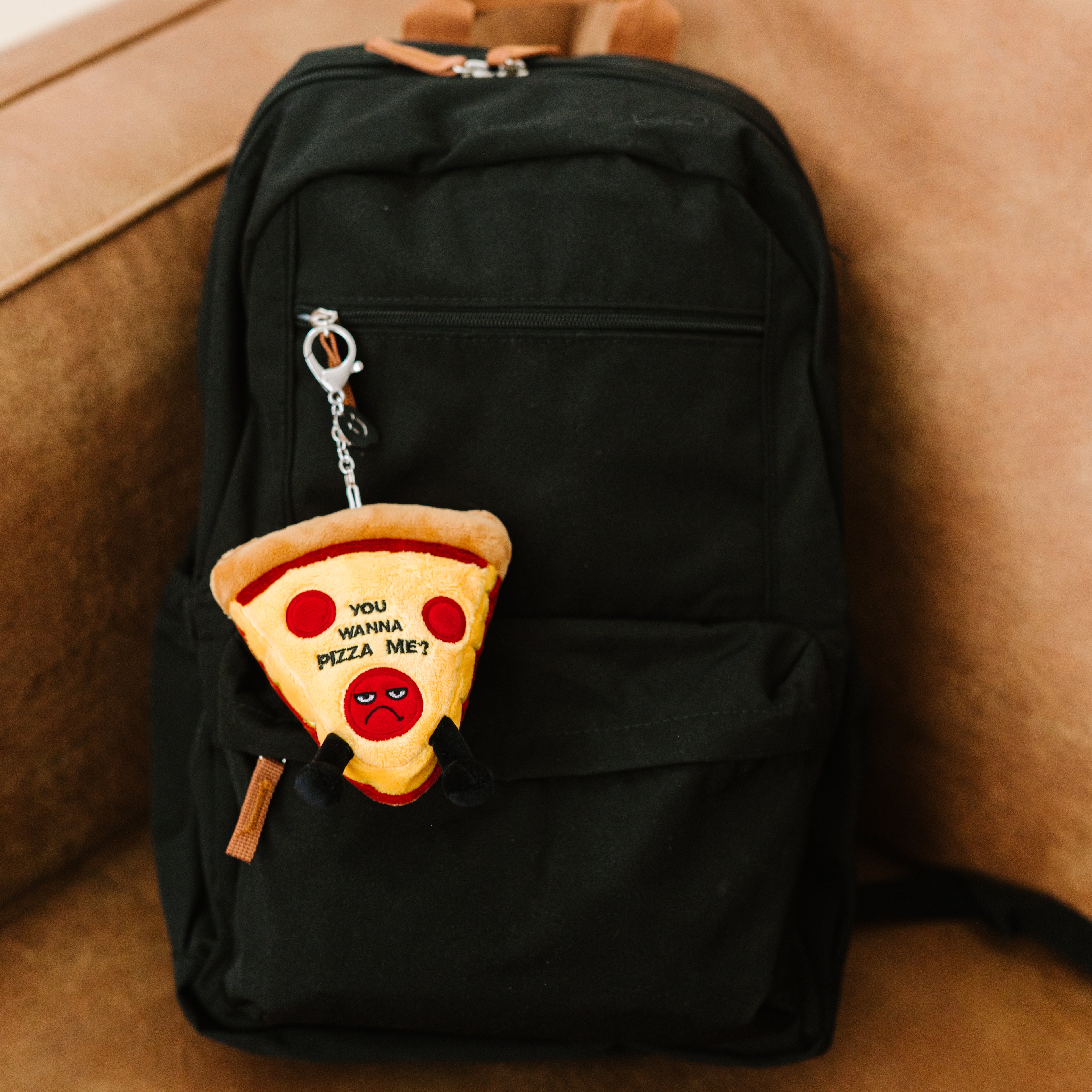 &quot;You Wanna Pizza Me&quot; Pizza Plush Bag Charm