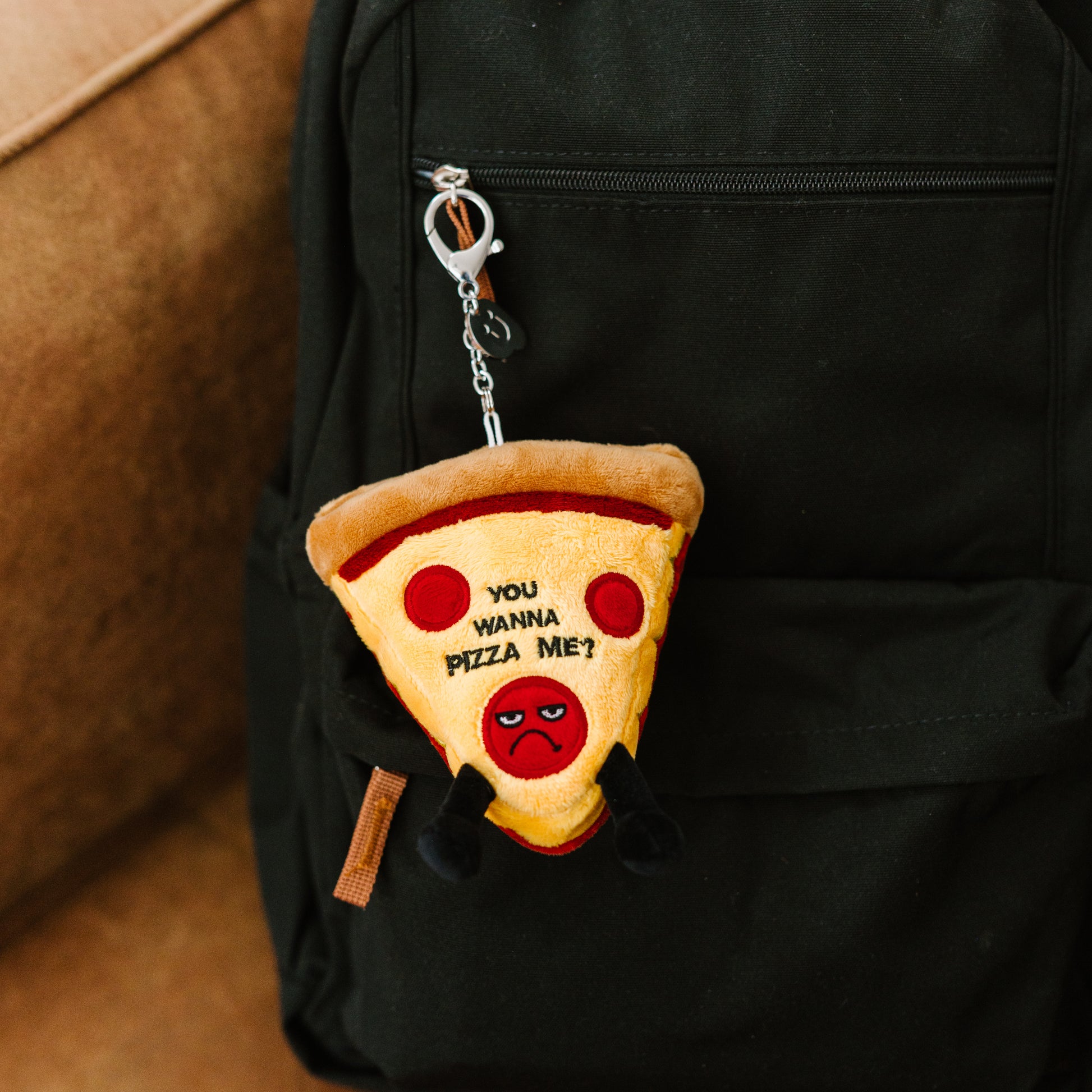 "You Wanna Pizza Me" Pizza Plush Bag Charm