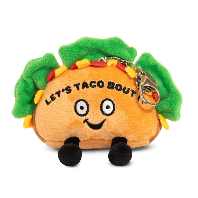 "Let's Taco Bout It" Taco Plush Bag Charm
