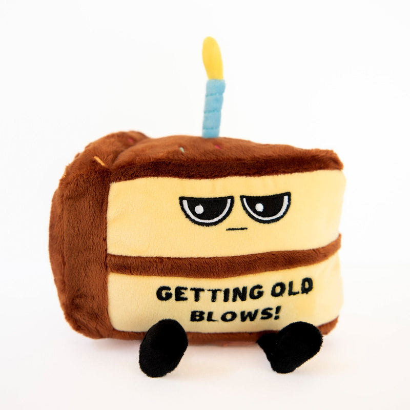 "Getting Old Blows" Birthday Cake Plush