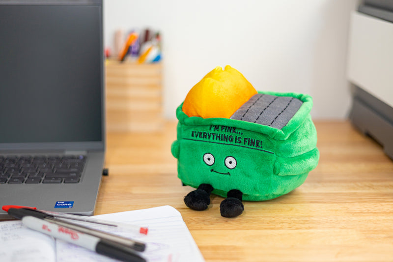 "I'm Fine...Everything is Fine" Dumpster Fire Plush