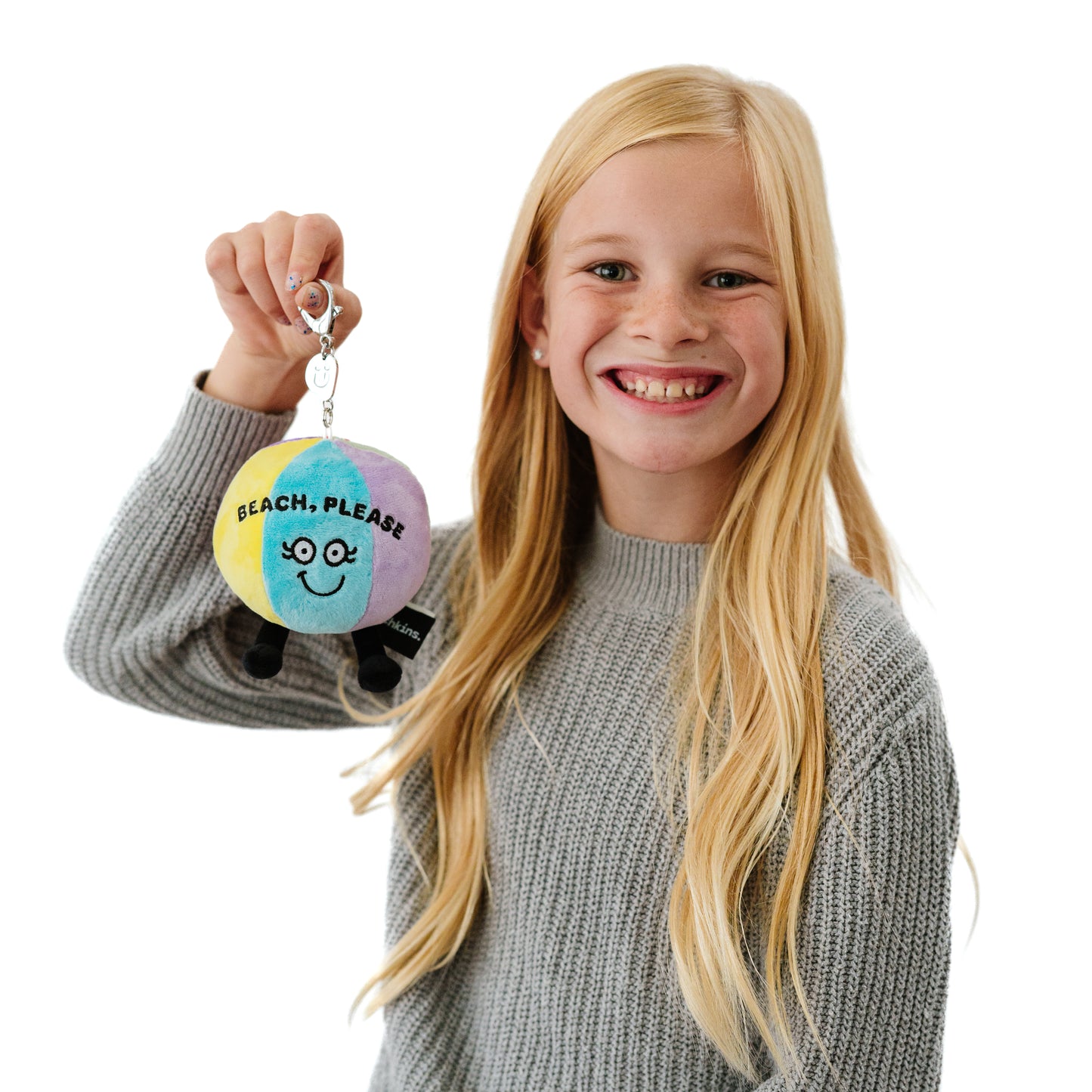 "Beach, Please" Beach Ball Plush Bag Charm