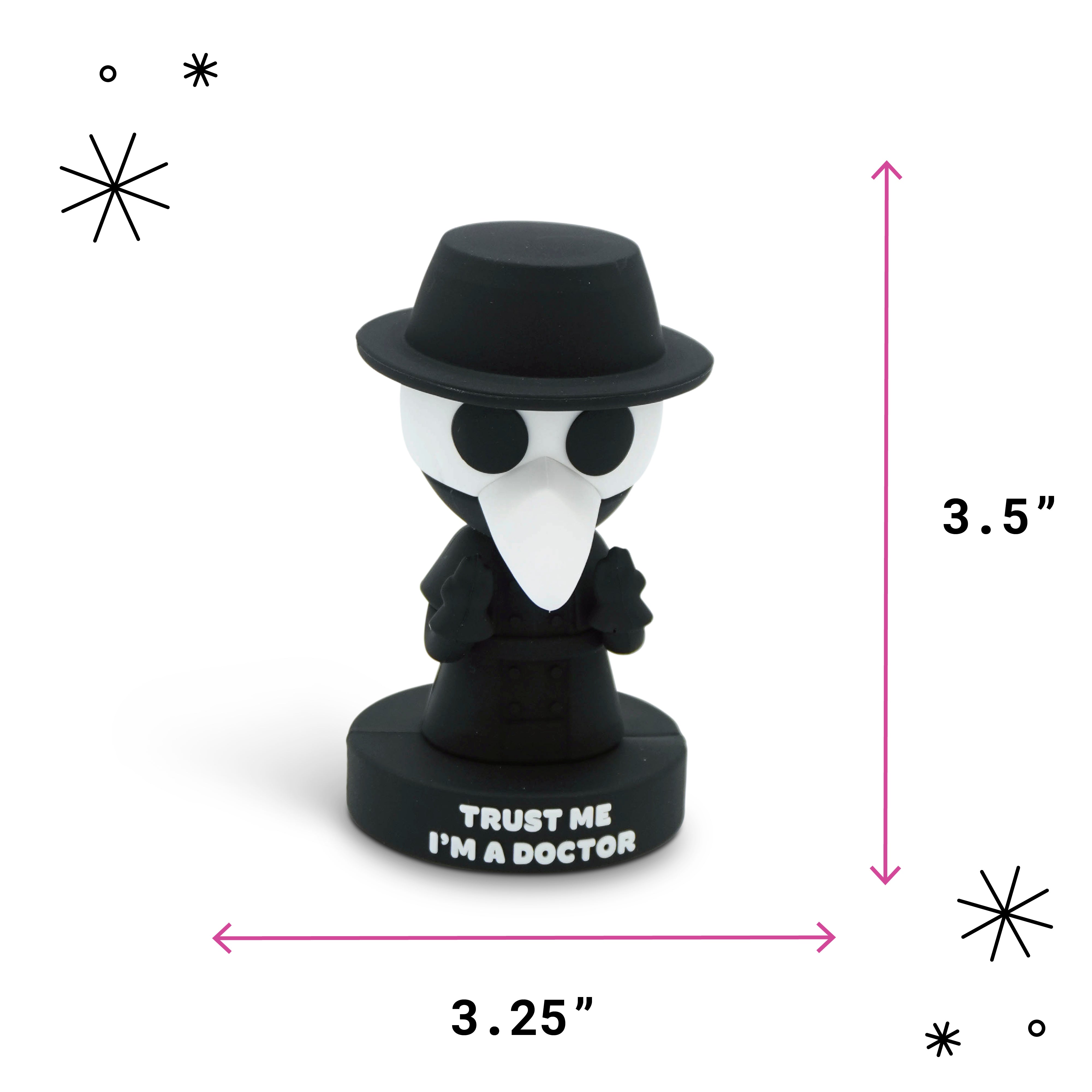 "Trust Me, I'm a Doctor" Plague Doctor Bobblehead