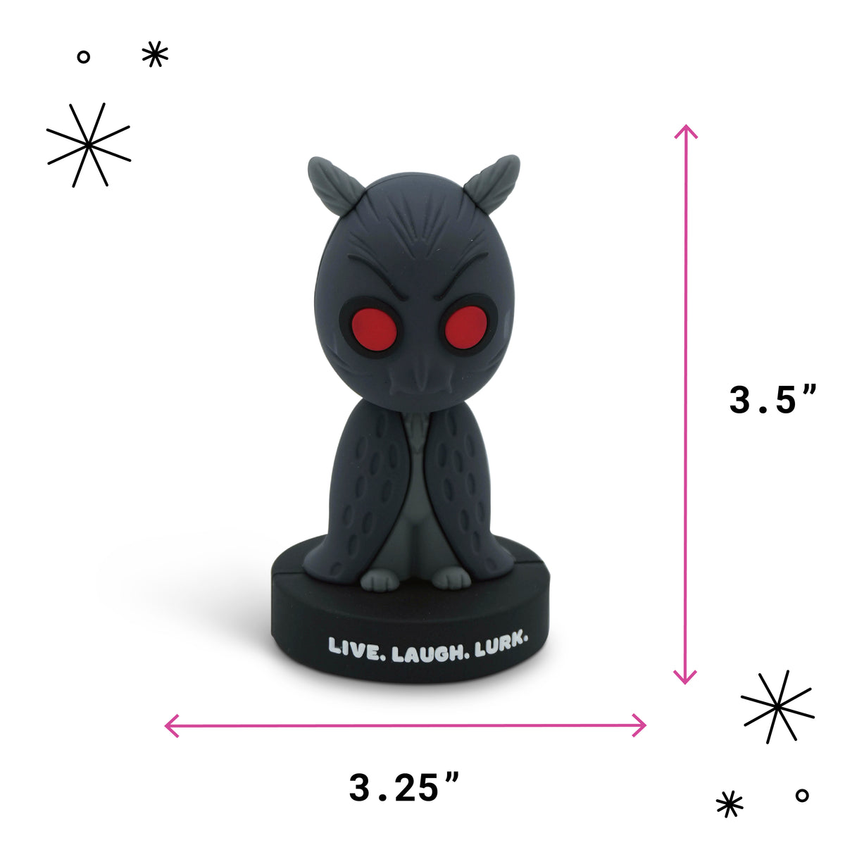 "Live. Laugh. Lurk." Mothman Bobblehead