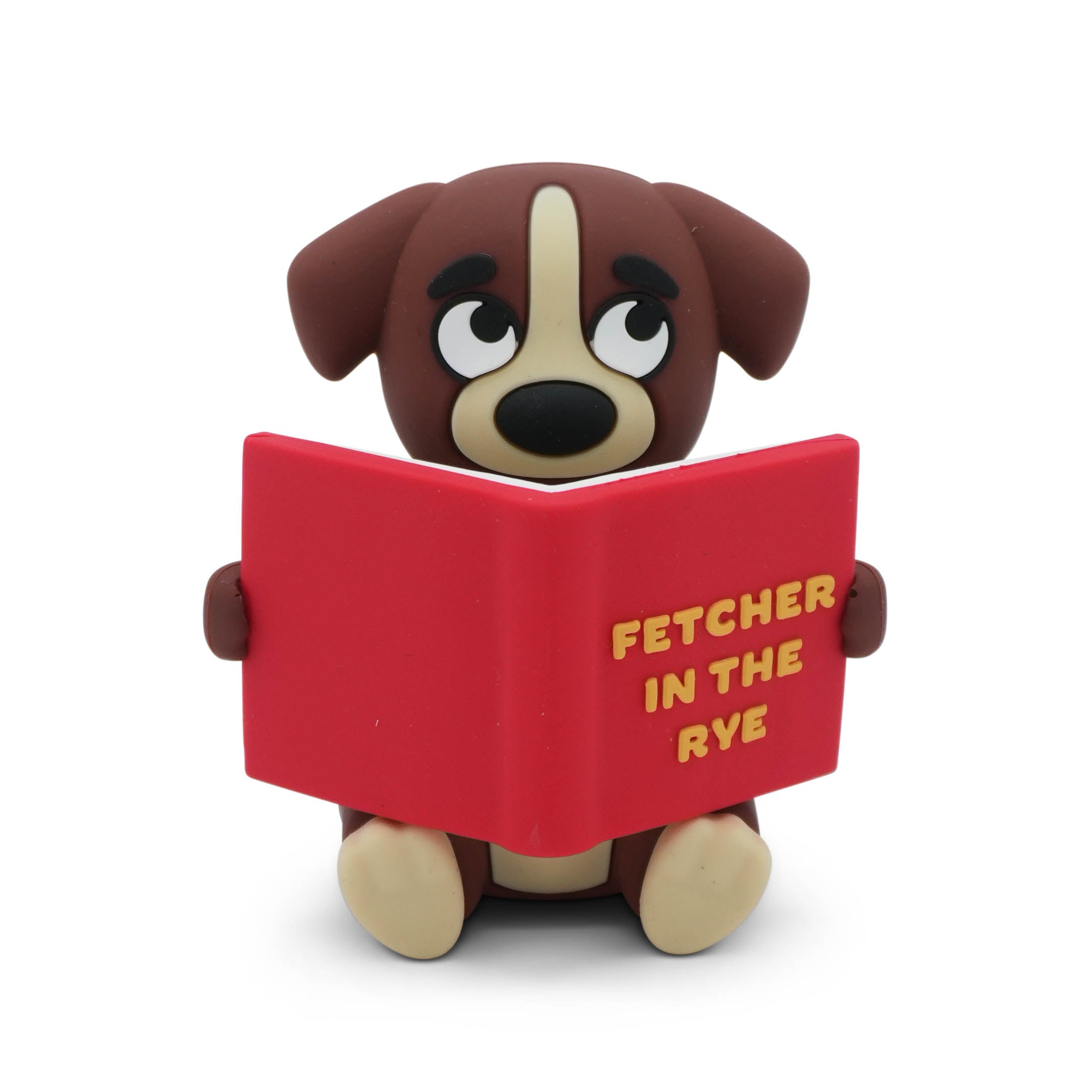 "Fetcher in the Rye" Reading Dog Desk Figure
