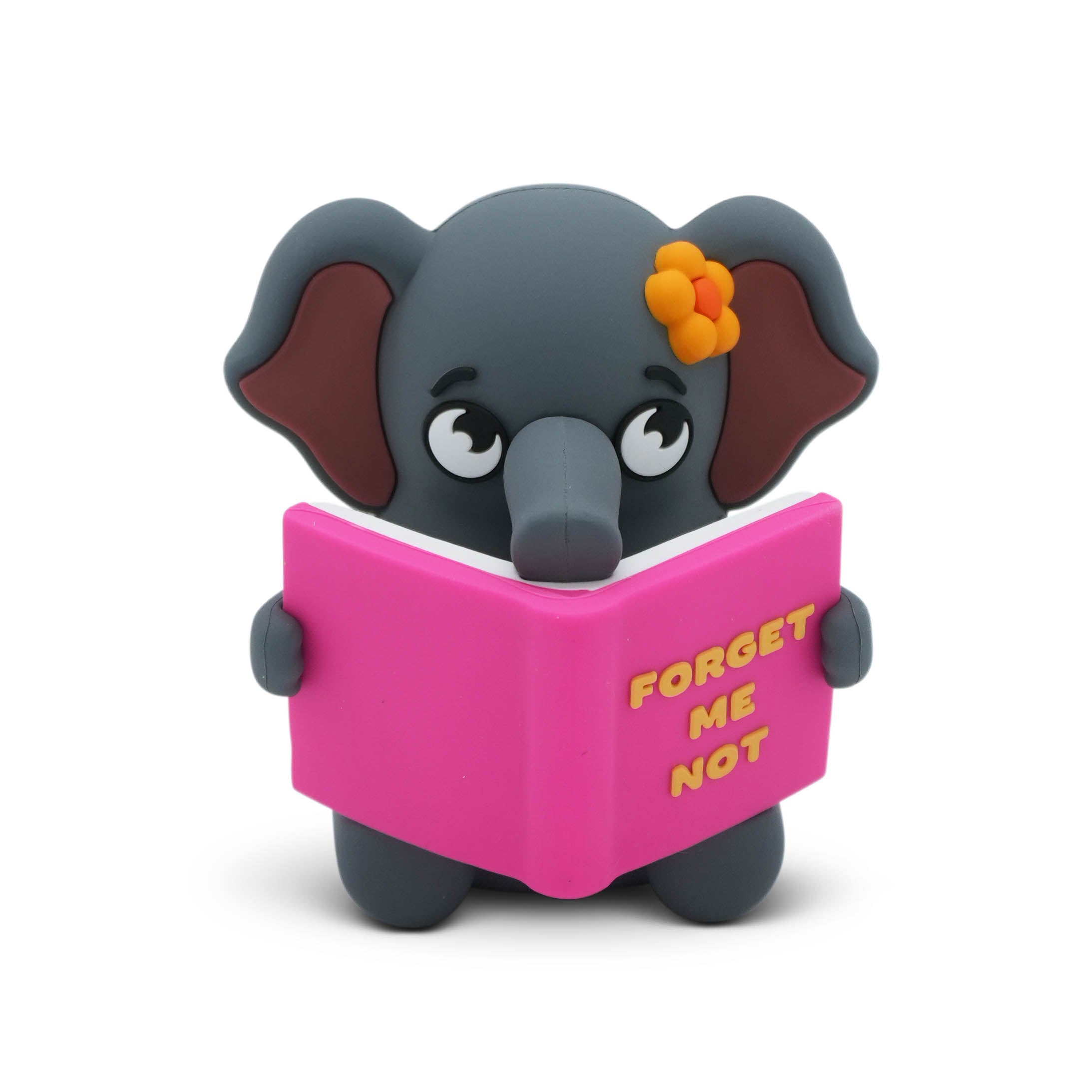 "Forget Me Not" Reading Elephant Desk Figure