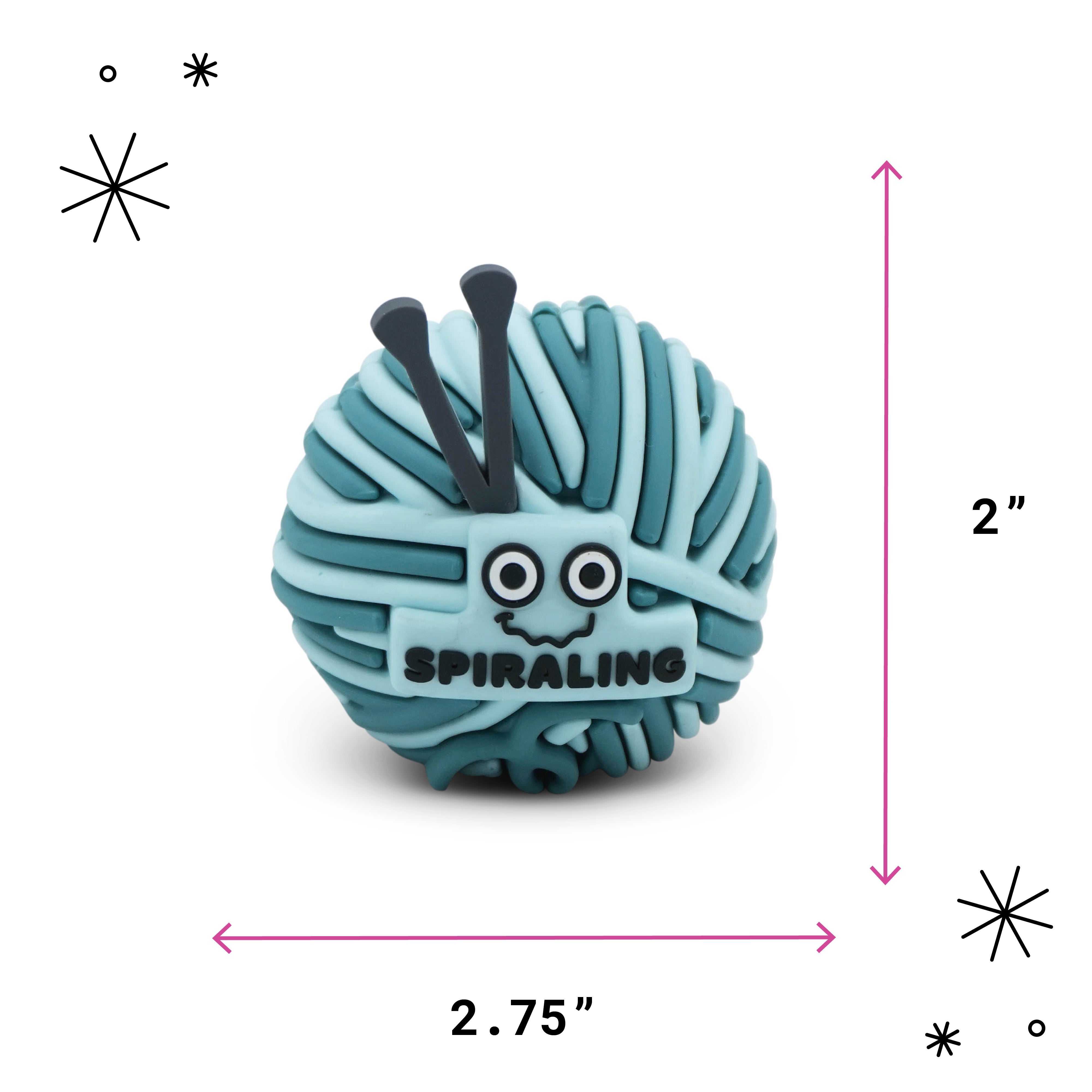 "Spiraling" Ball of Yarn Mini Desk Figure