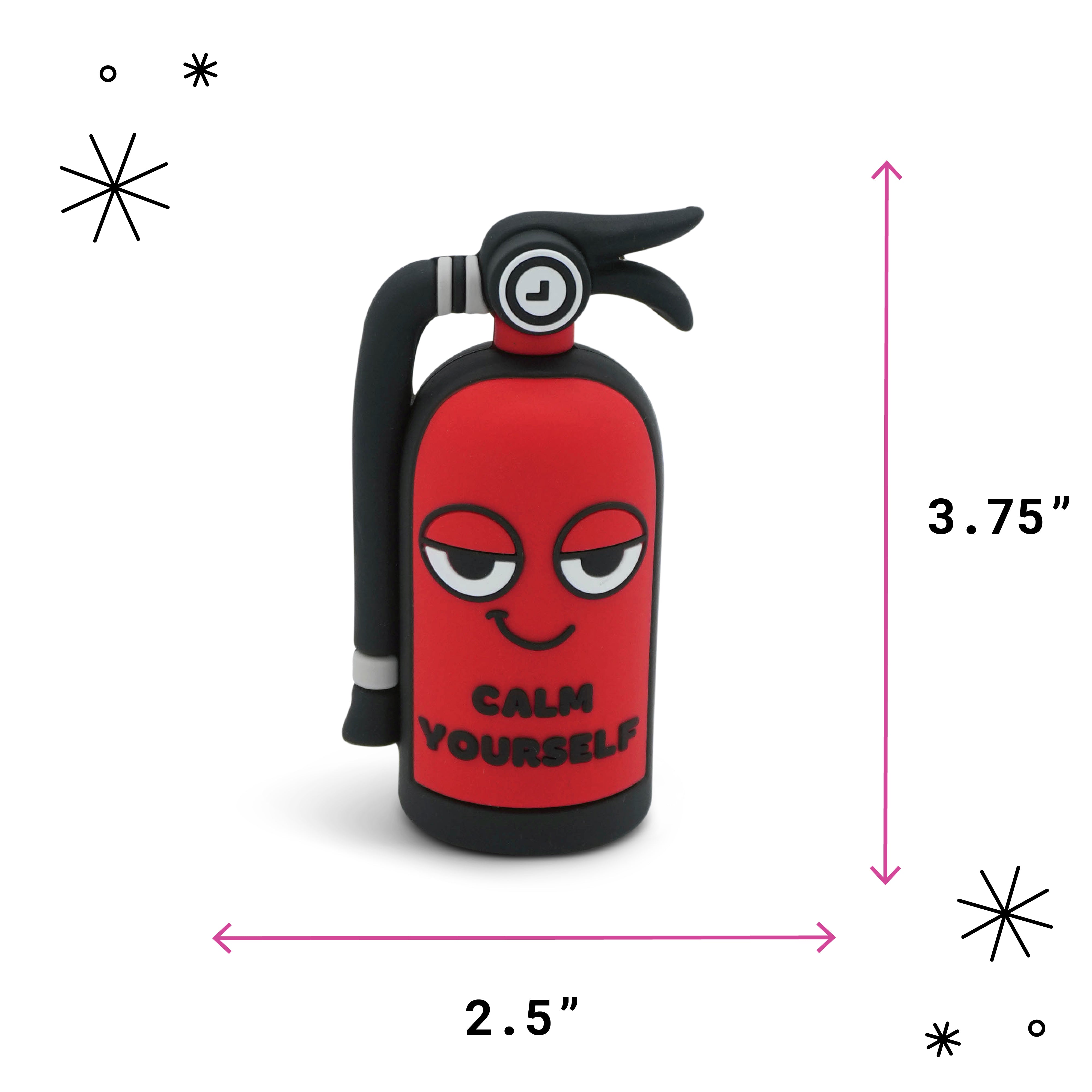 "Calm Yourself" Fire Extinguisher Mini Desk Figure