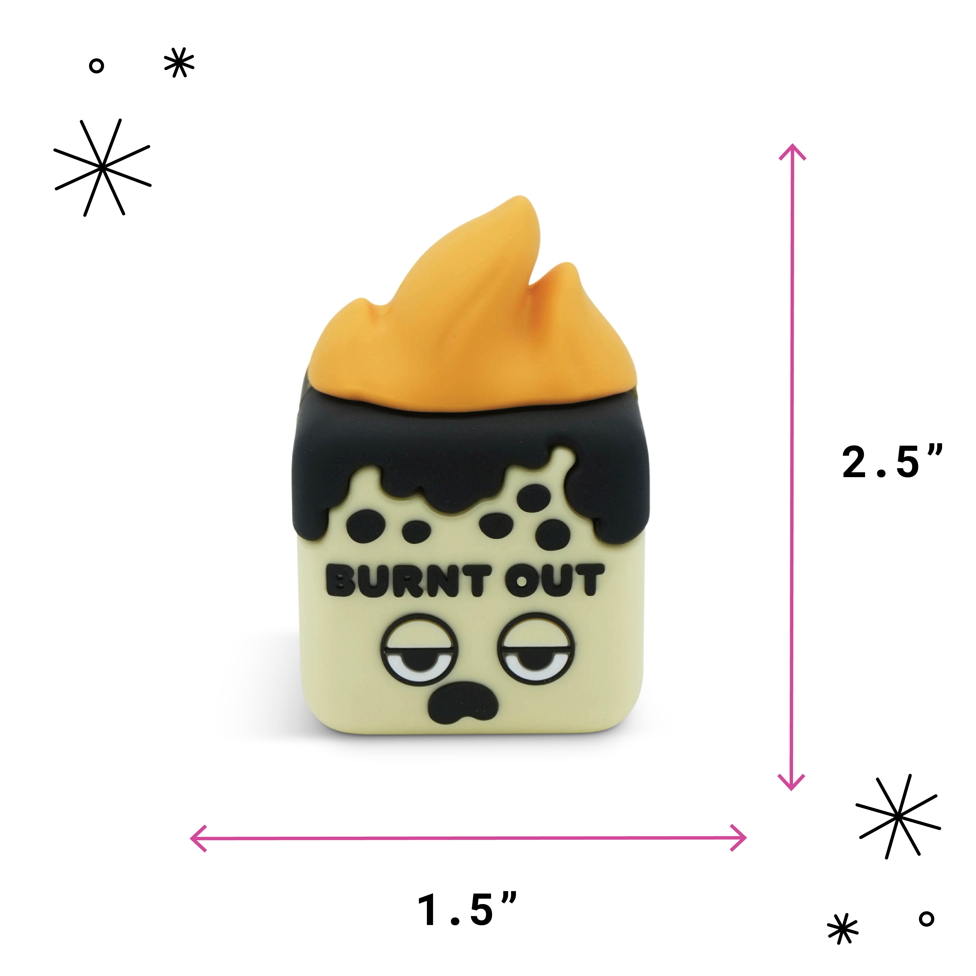 "Burnt Out" Marshmallow Mini Desk Figure