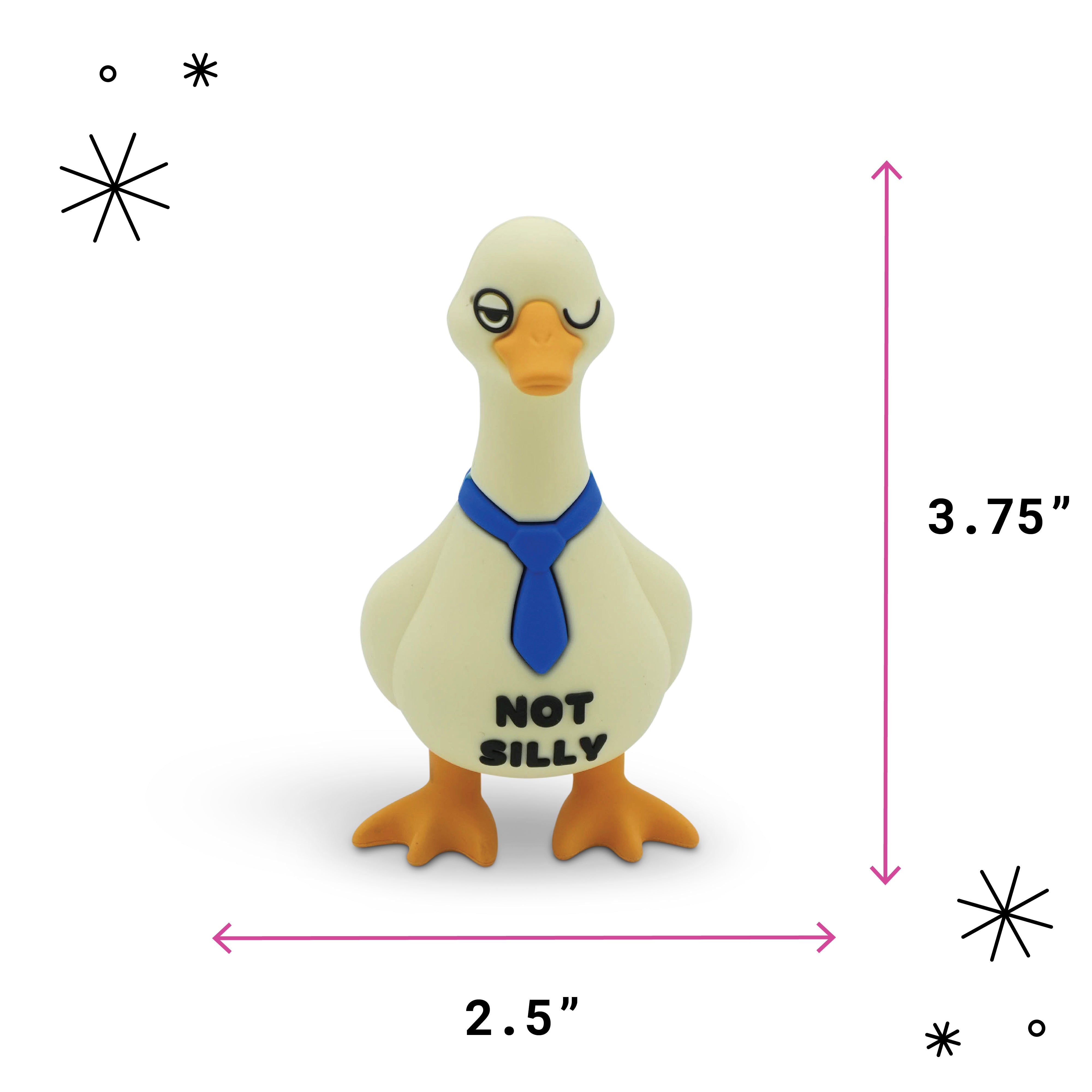 "Not Silly" Serious Goose Mini Desk Figure