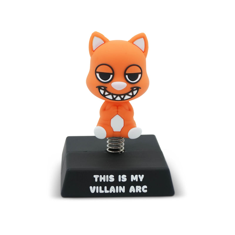 "This is My Villain Arc" Cat Spring Bobblehead