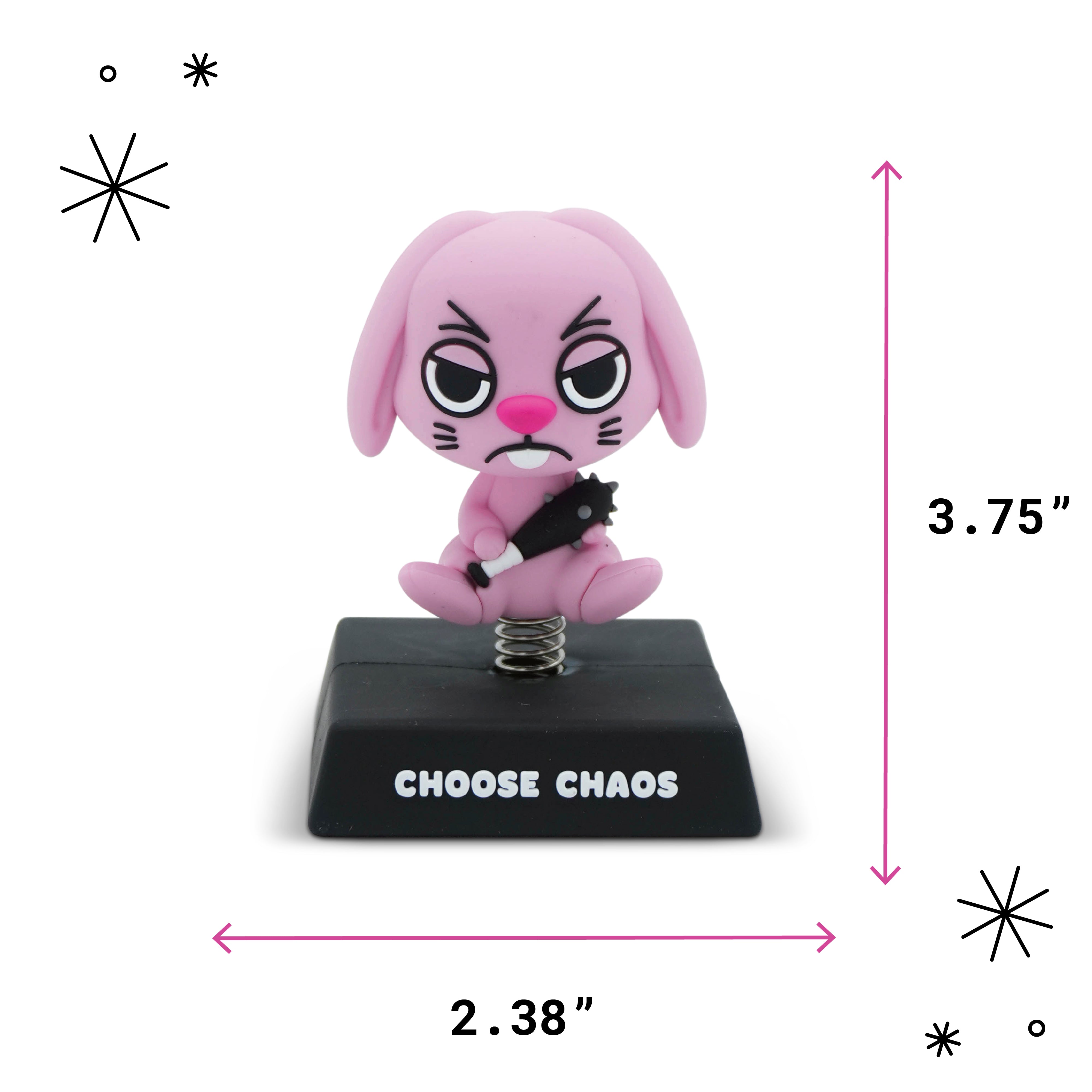 "Choose Chaos" Mad Bunny Spring Bobblehead