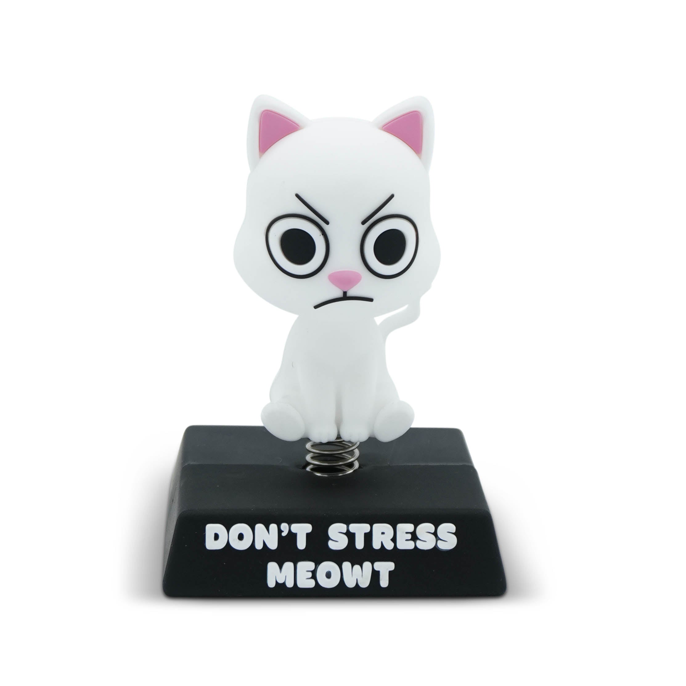 "Don't Stress Meowt" Cat Spring Bobblehead