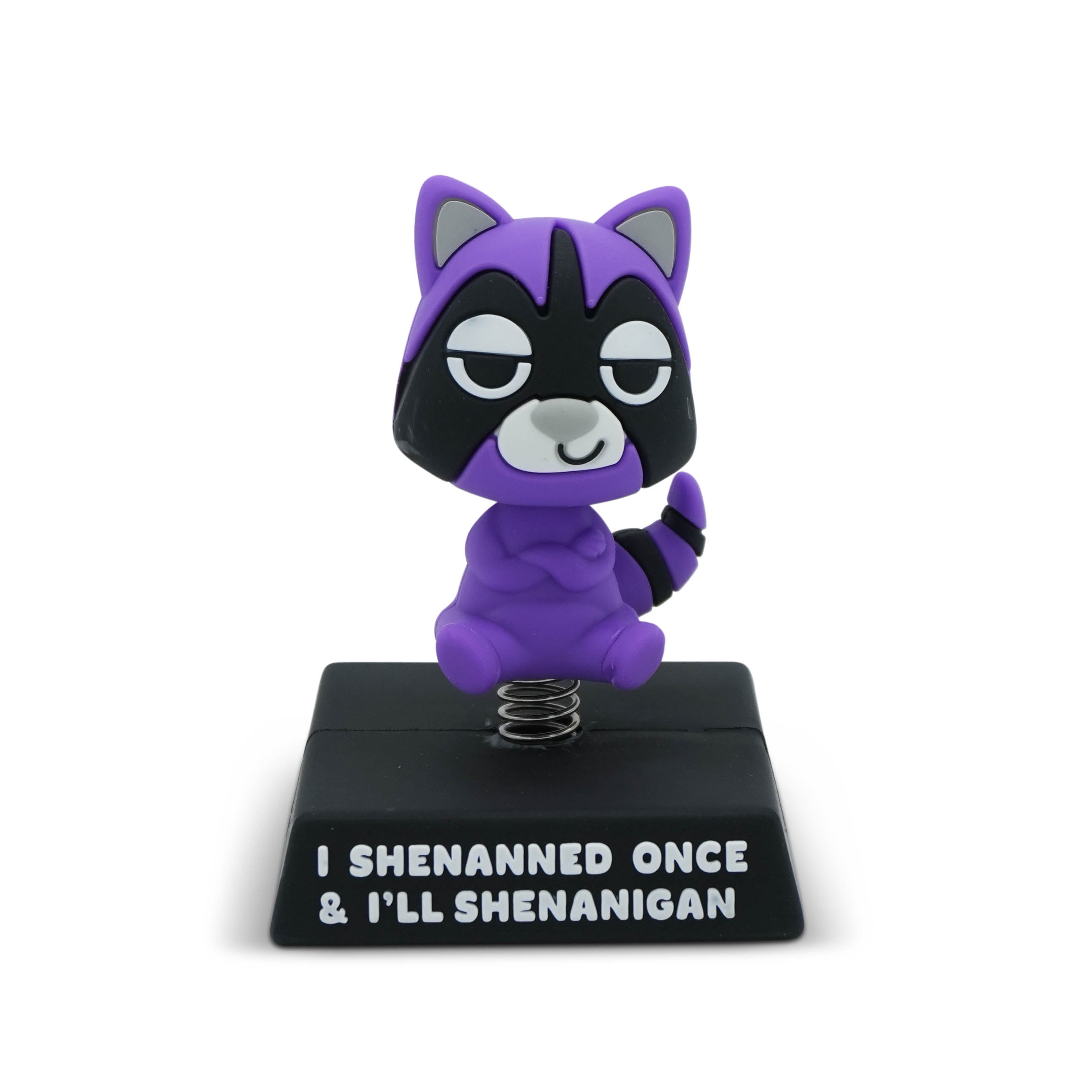 "I Shenanned Once & I'll Shenanigan" Racoon Spring Bobblehead