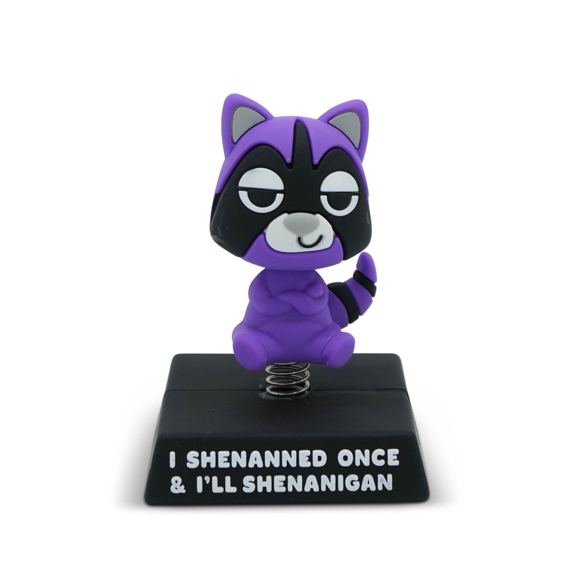 "I Shenanned Once & I'll Shenanigan" Racoon Spring Bobblehead