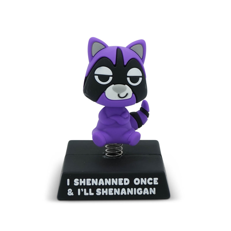 "I Shenanned Once & I'll Shenanigan" Racoon Spring Bobblehead