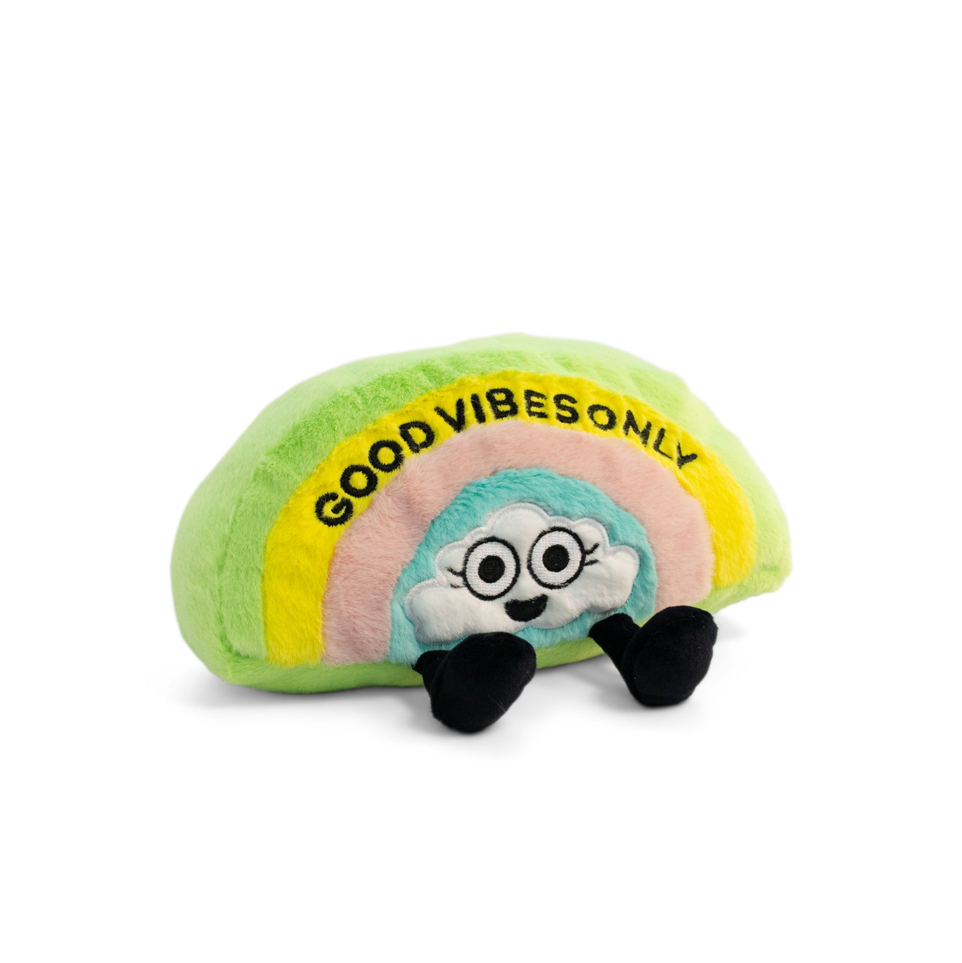 "Good Vibes Only" Rainbow Plush