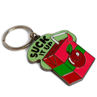 "Suck It Up" Juice Box Keychain