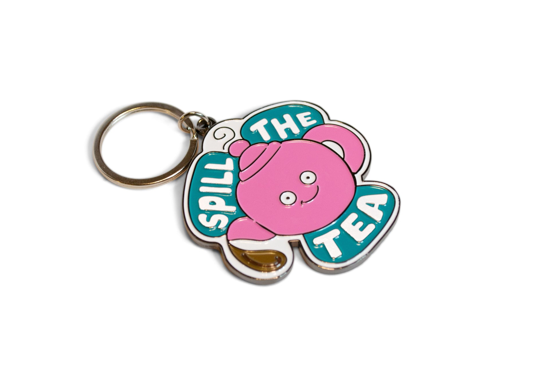 "Spill the Tea" Teapot Keychain