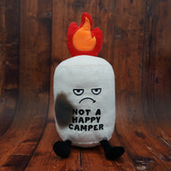 “Not a Happy Camper” Marshmallow Plush