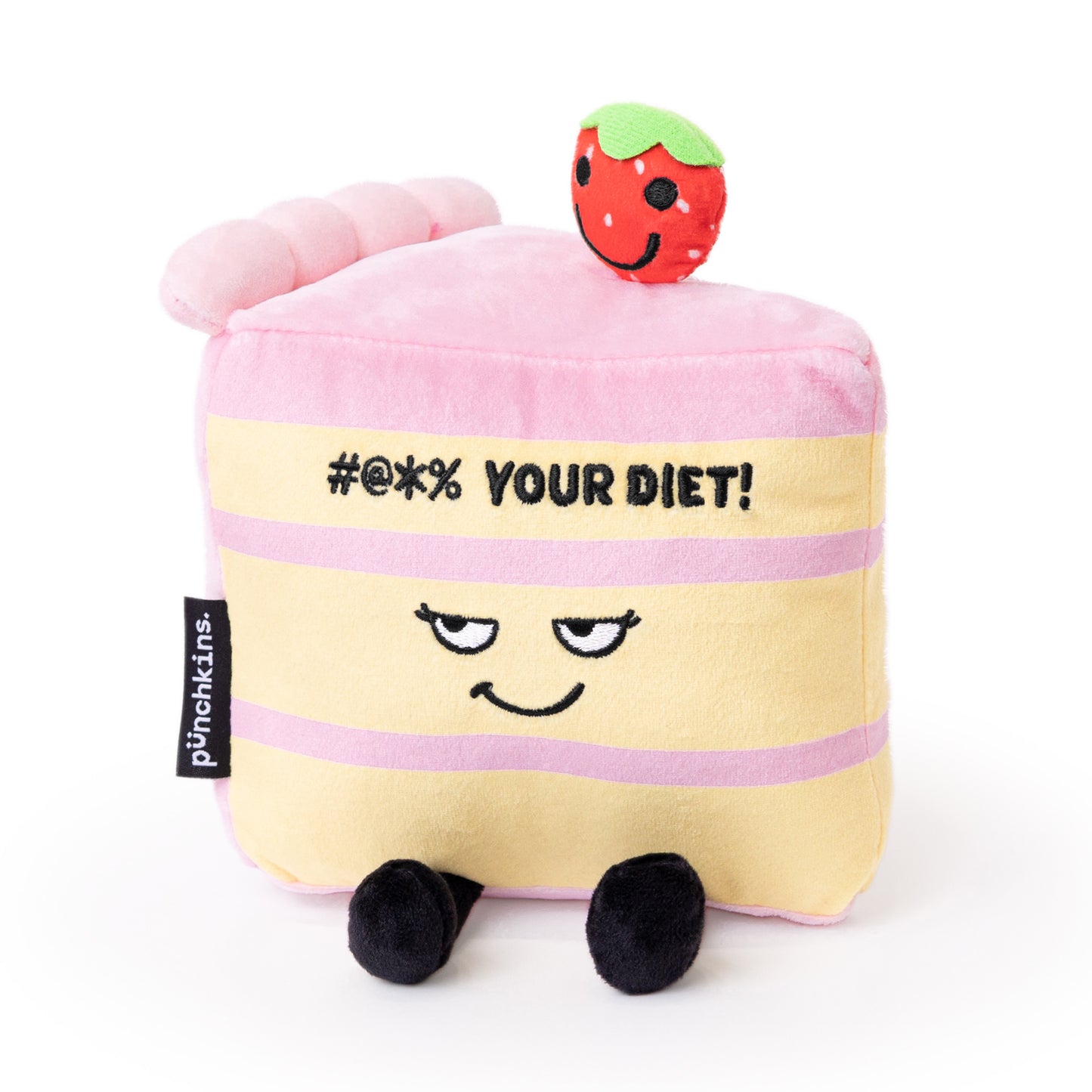 "#@*% Your Diet!" Plush Cake Slice