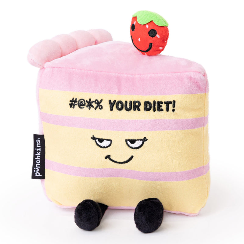 "#@*% Your Diet!" Cake Slice Plush