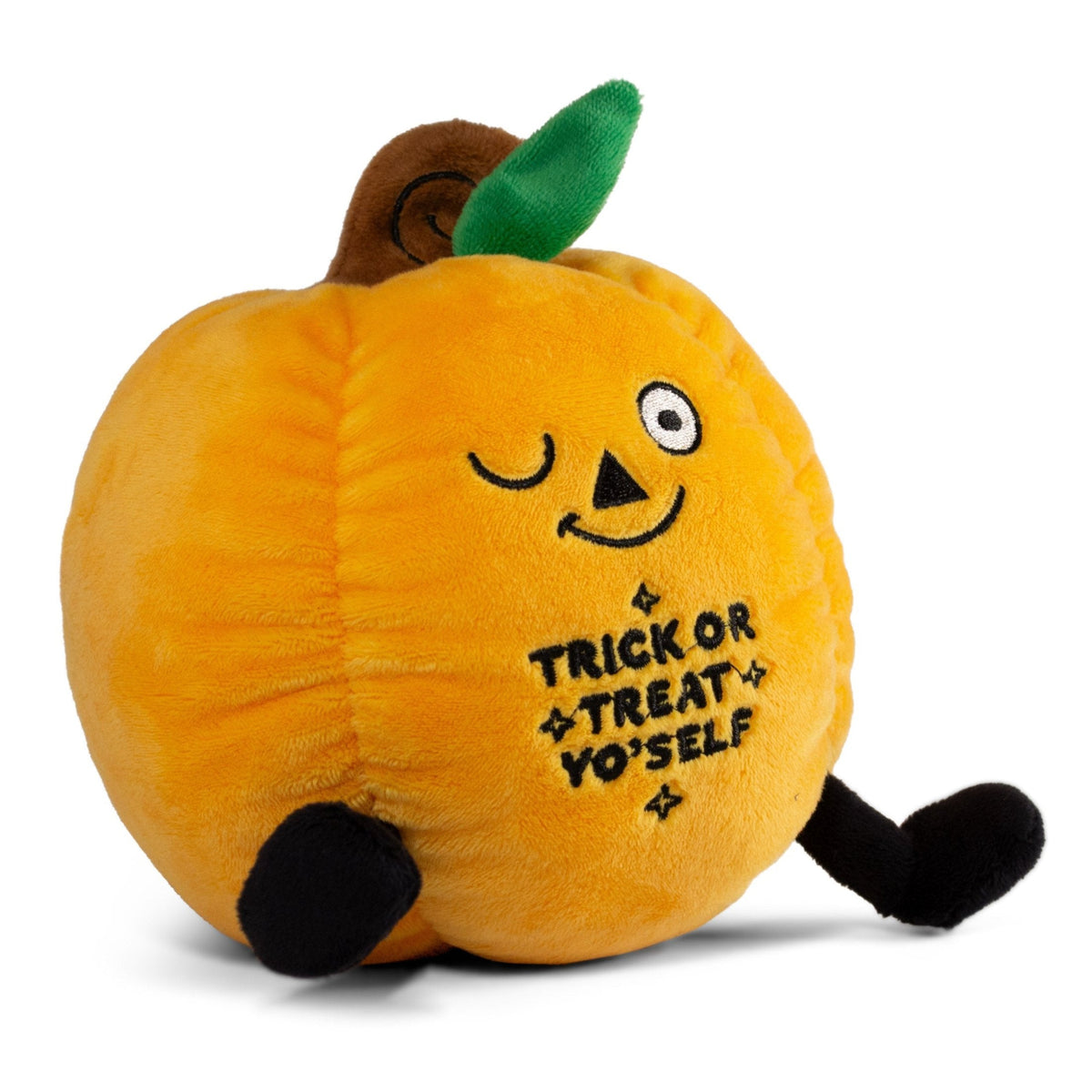 "Trick or Treat Yo'self" Pumpkin Plush