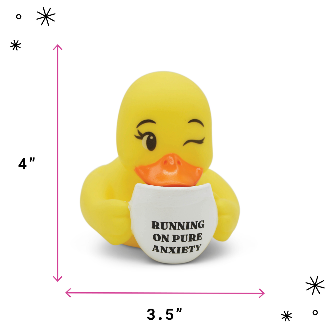 “Running on Pure Anxiety” Rubber Duck
